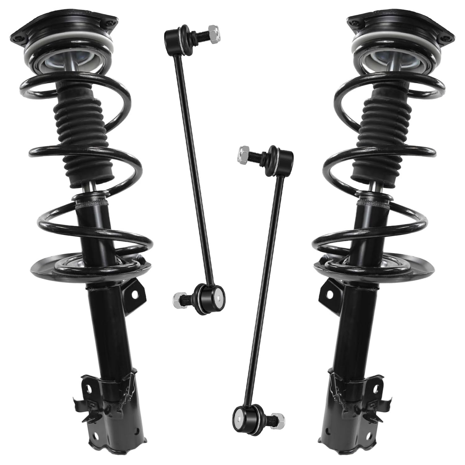 4pc Front Struts Sway Bar Links Suspension Kit