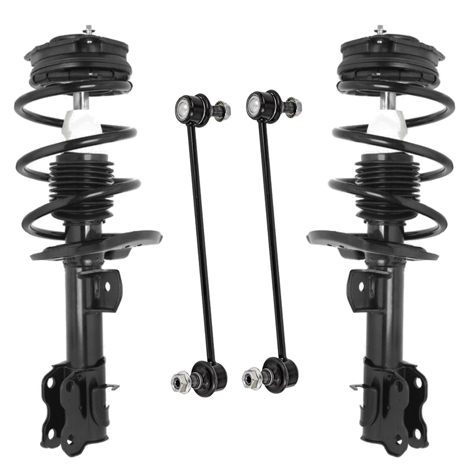 4pc Front Struts Sway Bar Links Suspension Kit