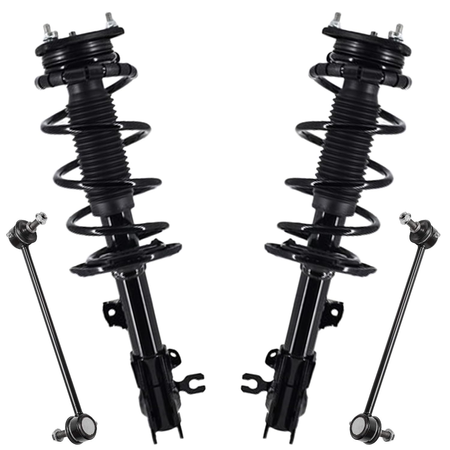 4pc Front Struts Sway Bar Links Suspension Kit