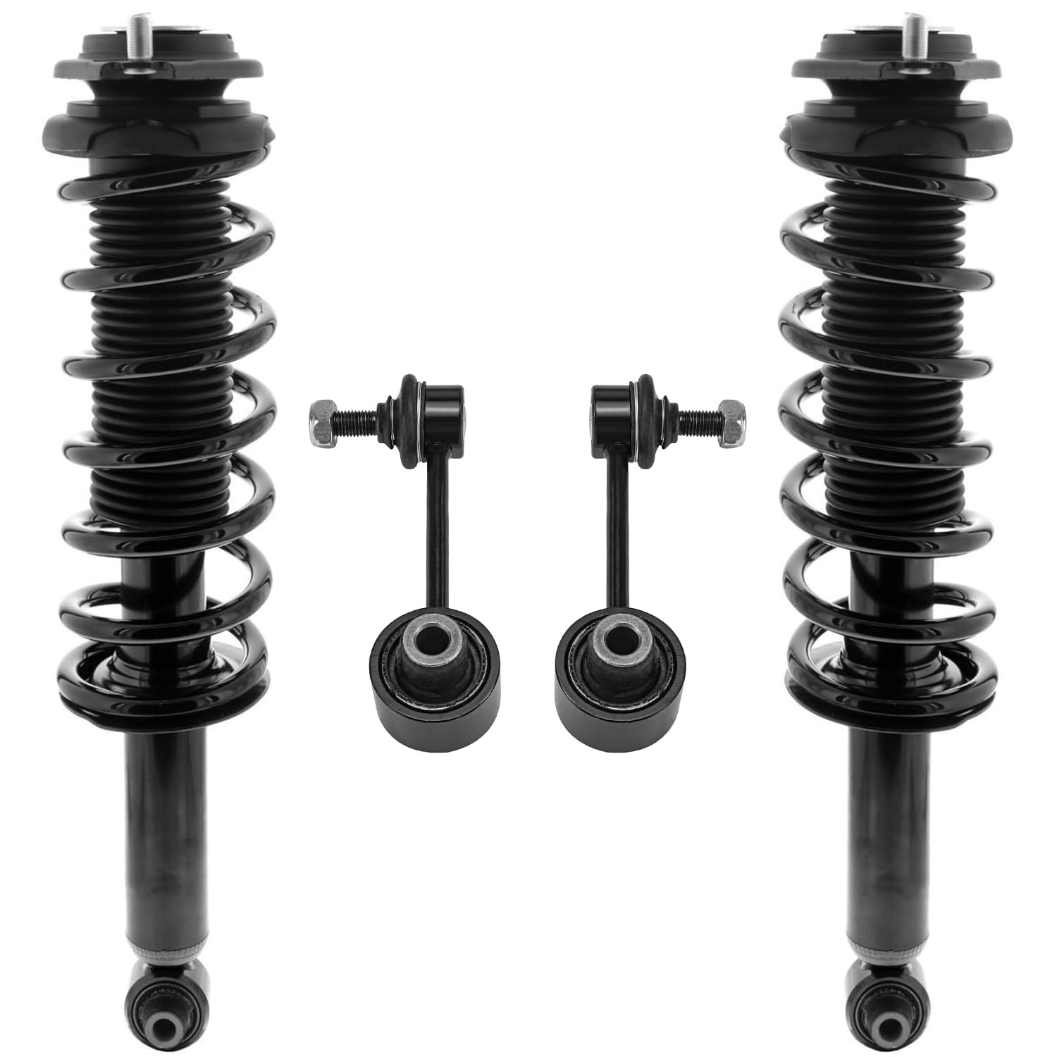 4pc Rear Struts Sway Bar Links Suspension Kit