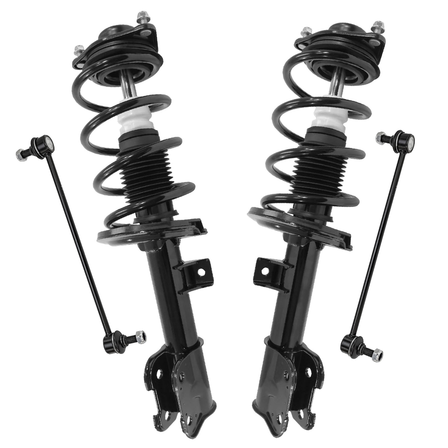 4pc Front Struts Sway Bar Links Suspension Kit