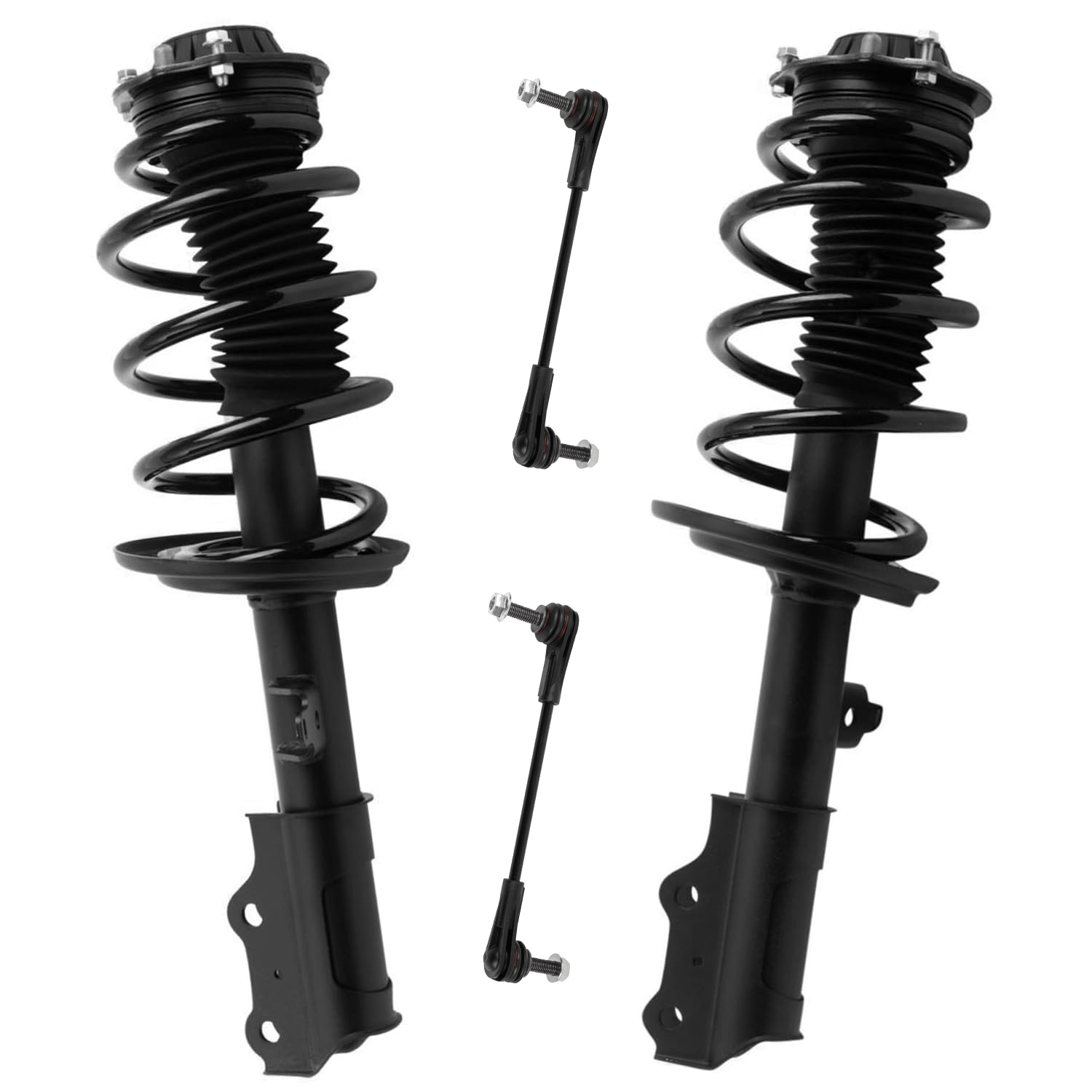 4pc Front Struts Sway Bar Links Suspension Kit