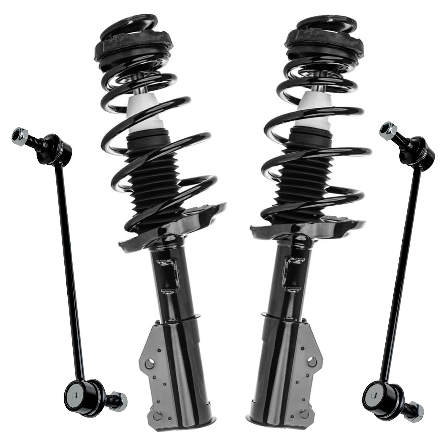 4pc Front Struts Sway Bar Links Suspension Kit
