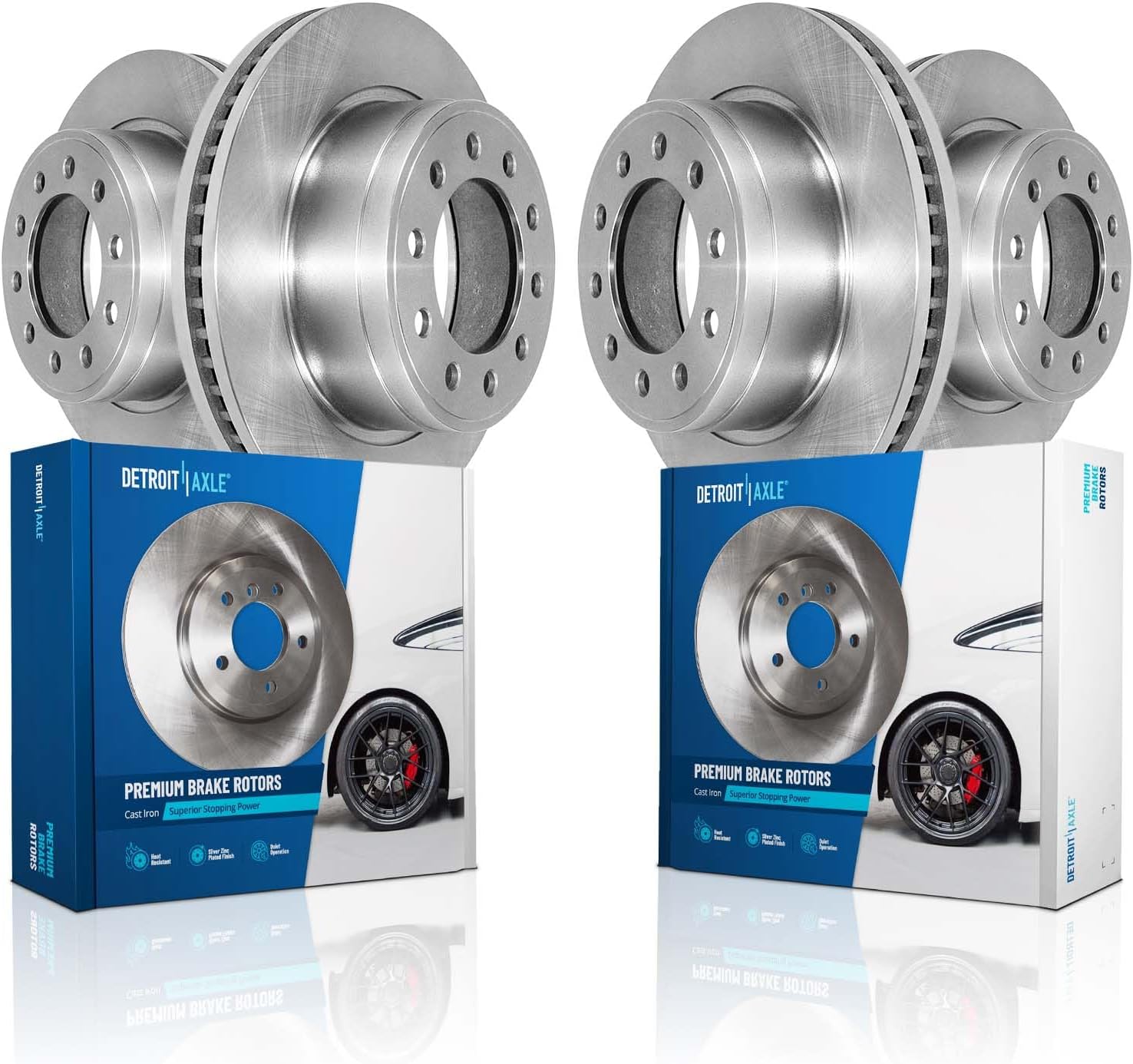 4pc Front & Rear Disc Brake Rotors Kit