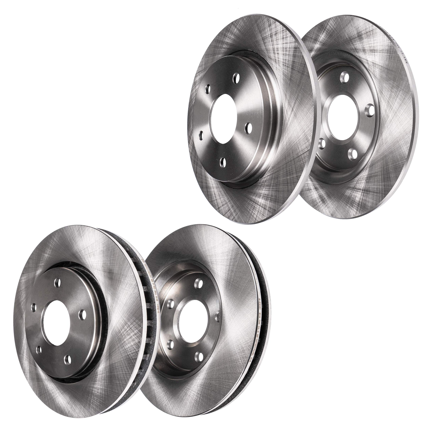 4pc Front & Rear Disc Brake Rotors Kit