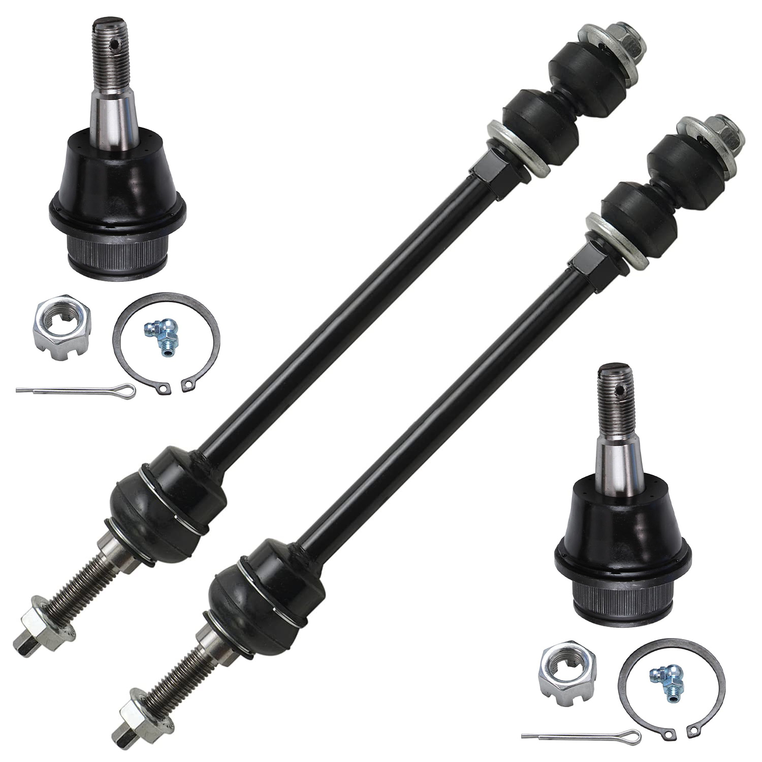 4pc Front Lower Ball Joints Sway Bar Links Suspension Kit