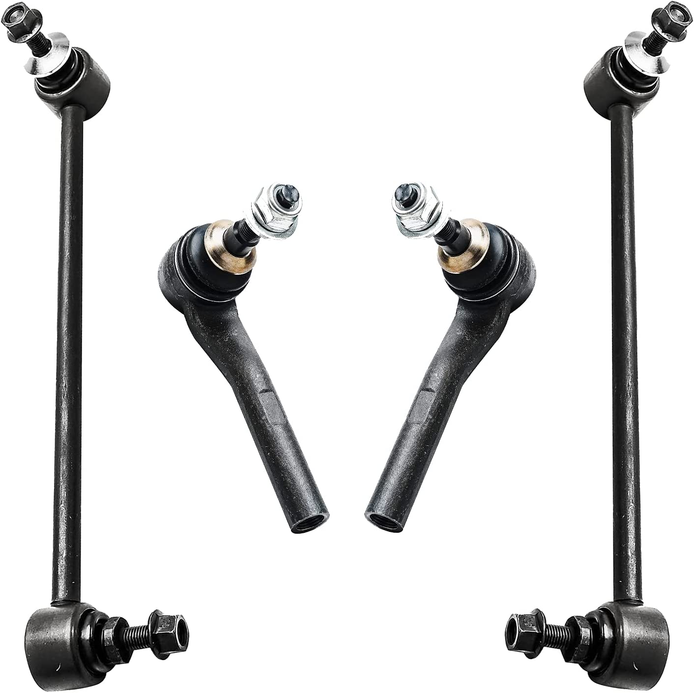 thumbnail image 2 of Detroit Axle 4pc Front Tie Rod & Sway Bar Links Kit For BMW 525i 528i 530i 550i M5 2 of 5