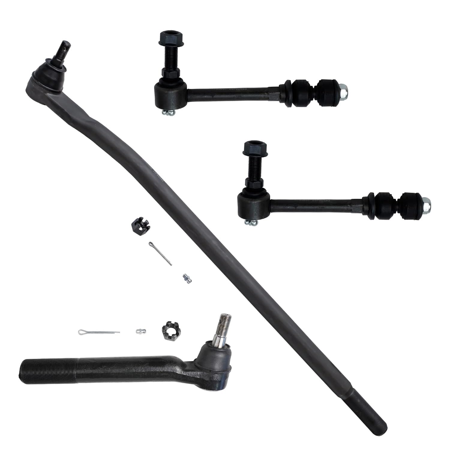 4pc Front Tie Rods Sway Bar Links Suspension Kit
