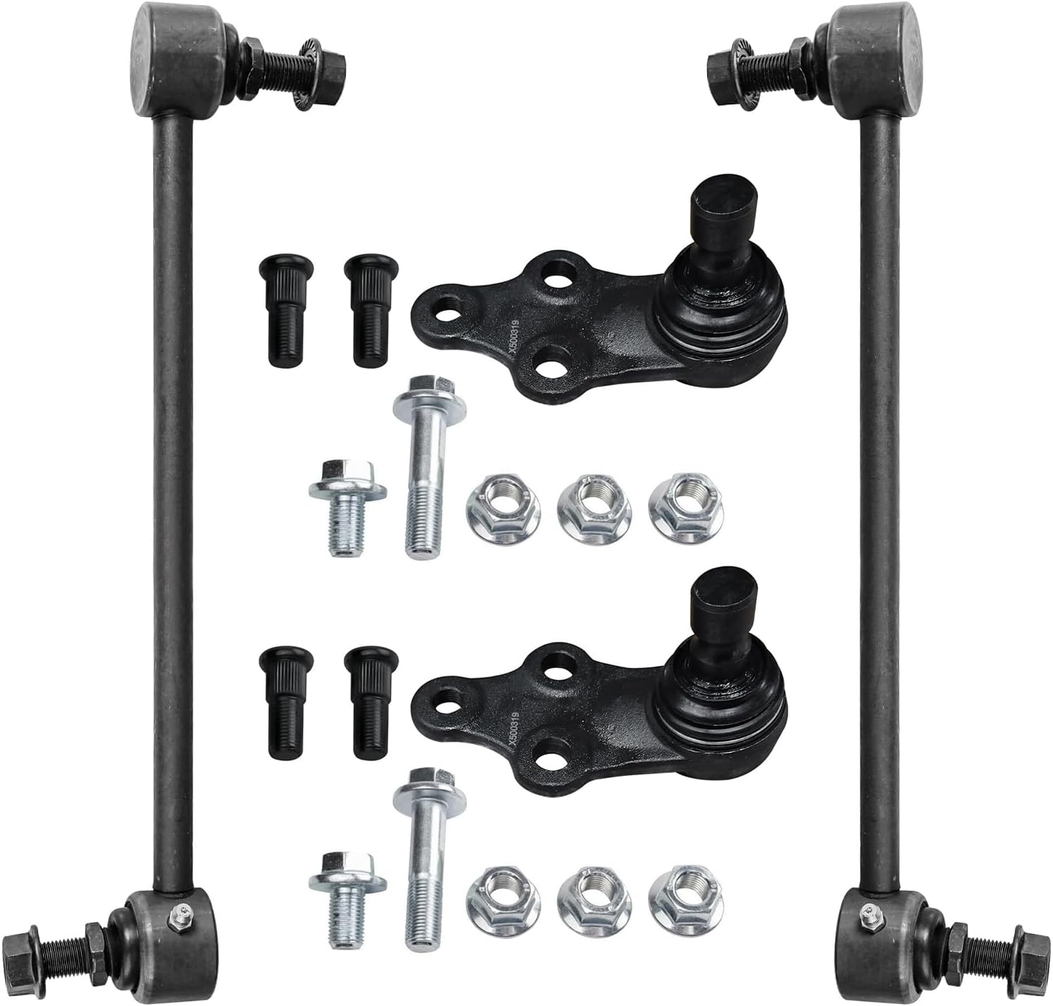 4pc Front Sway Bar Links Lower Ball Joints Suspension Kit