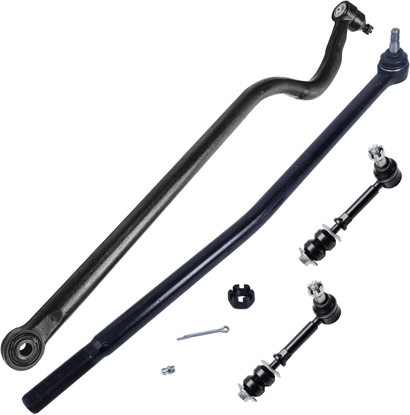 4pc Front Right Inner Drag Link Track Bar Sway Bar Links Suspension Kit