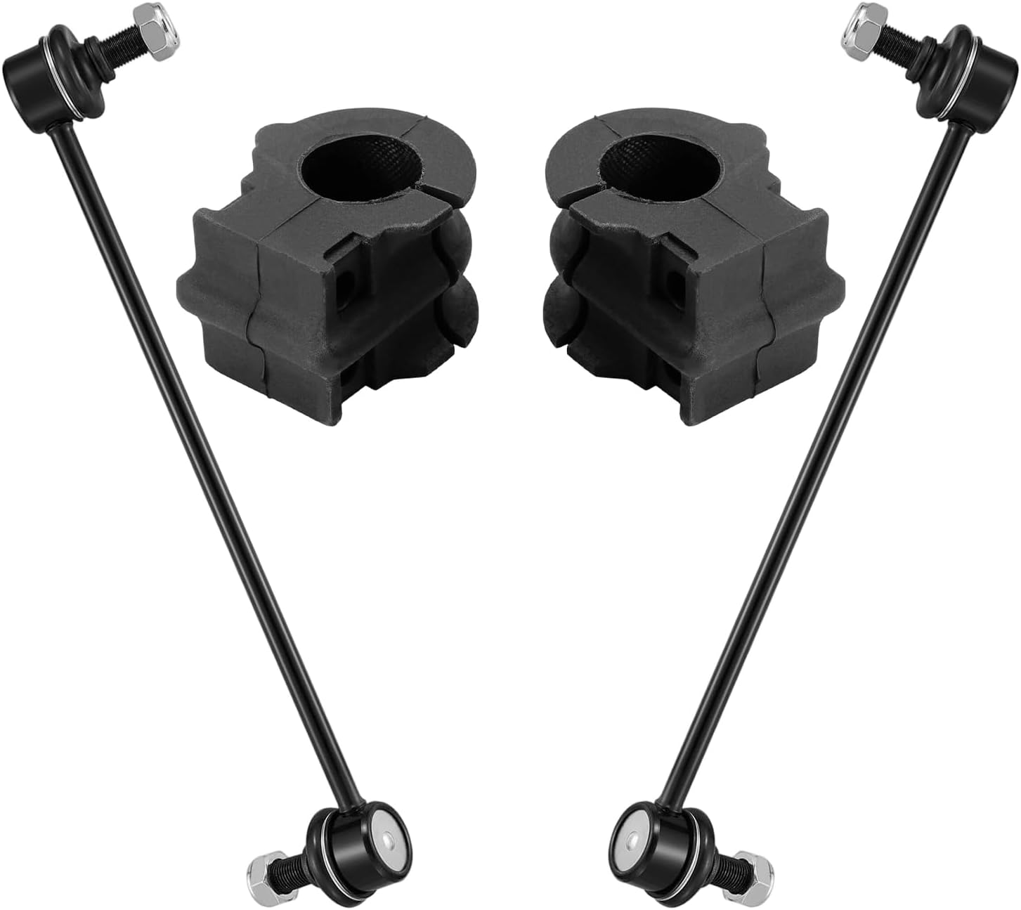 4pc Front Sway Bar Links and Bushings Suspension Kit