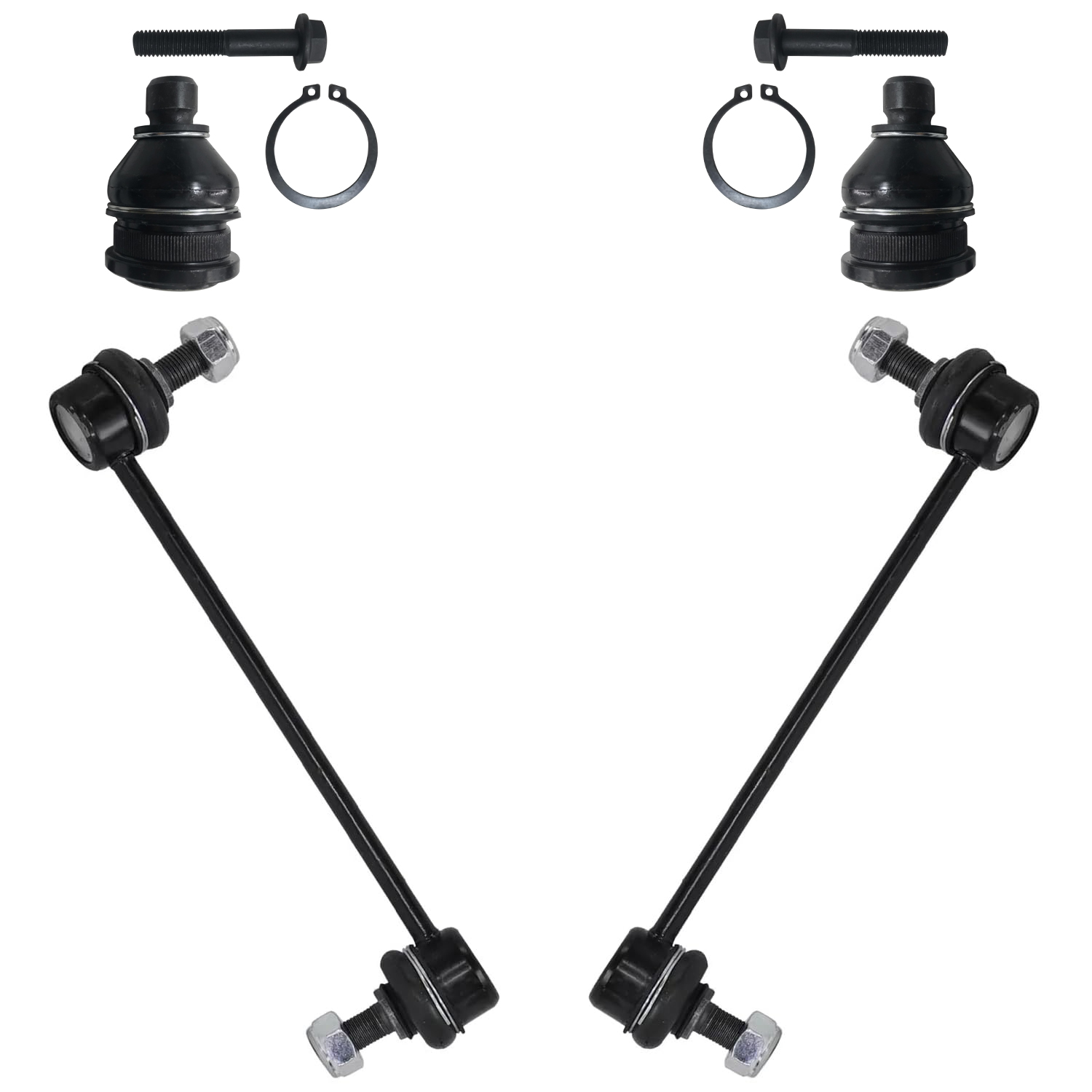 4pc Front Lower Ball Joints Sway Bar Links Suspension Kit