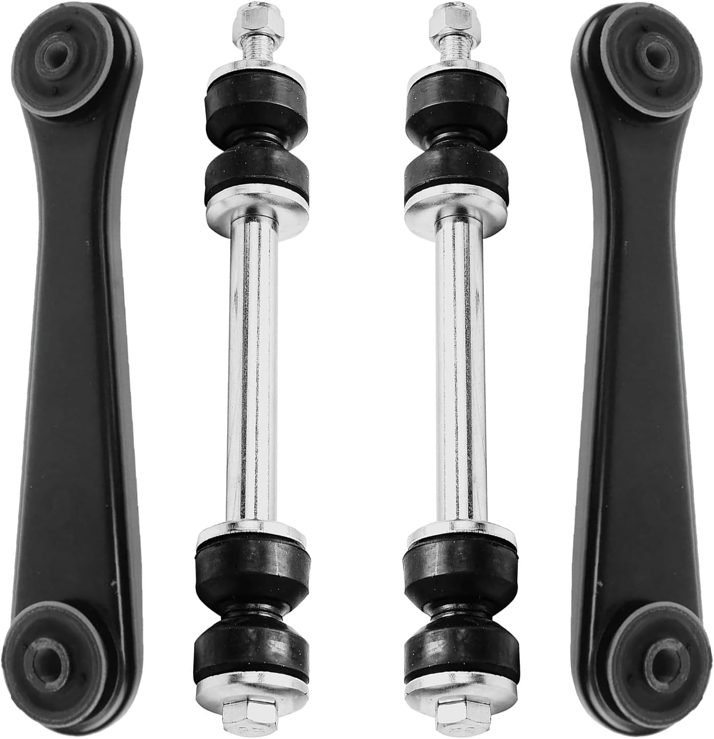 4pc Rear Upper Trailing Arms Sway Bar Links Suspension Kit