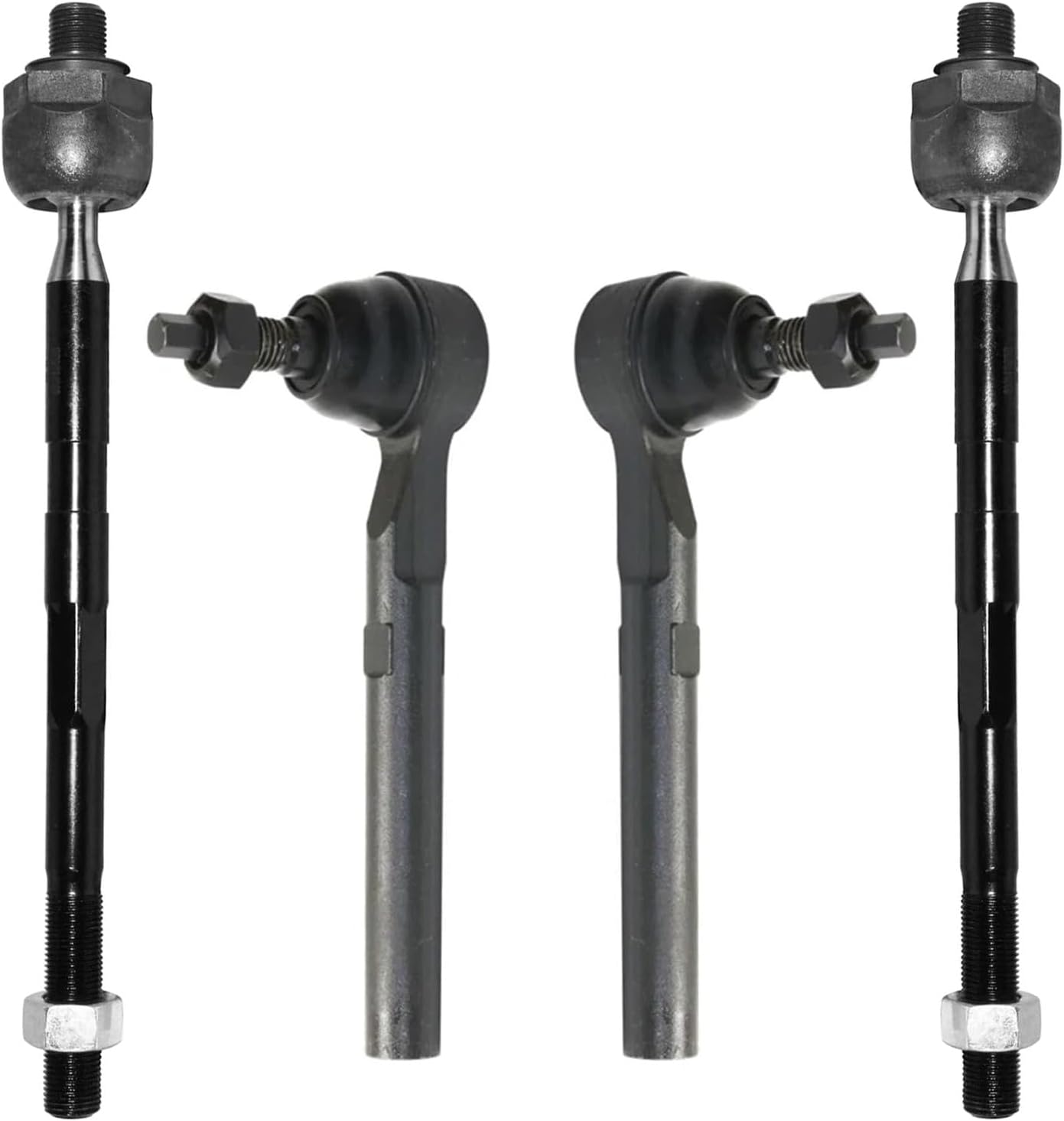 4pc Front Inner Outer Tie Rods Suspension Kit