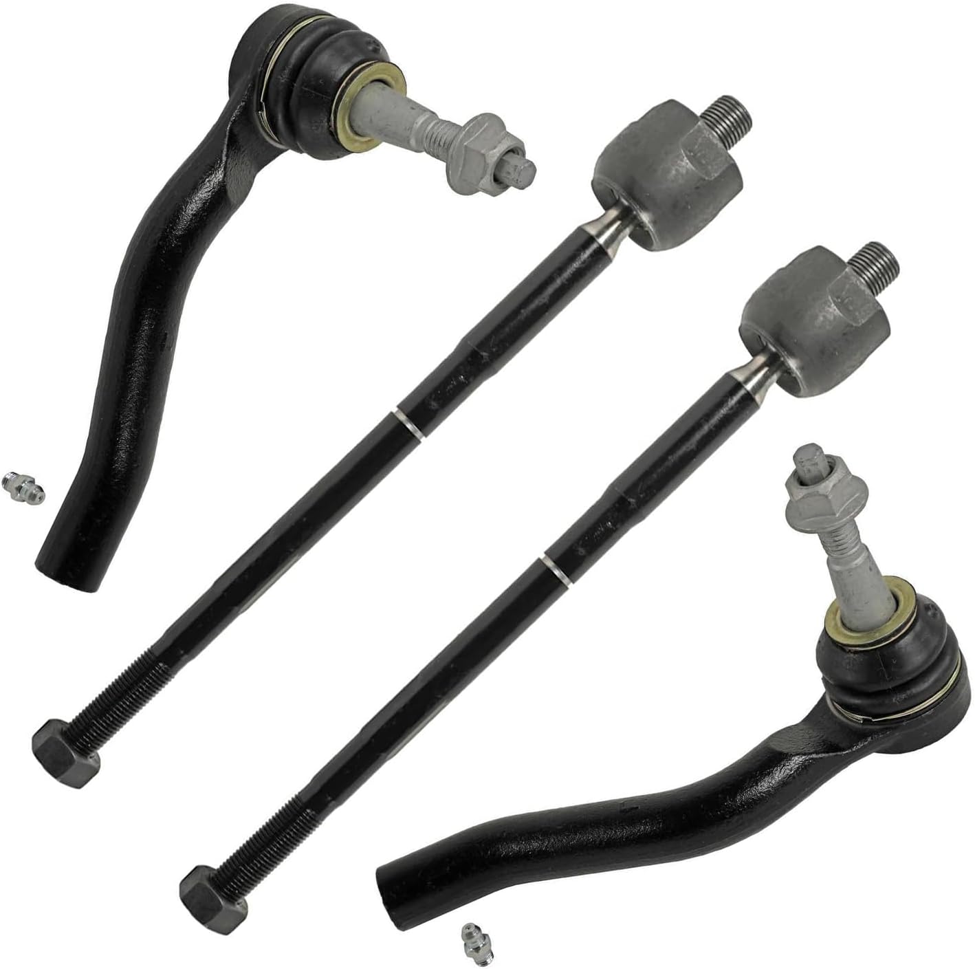 4pc Front Inner Outer Tie Rods Suspension Kit