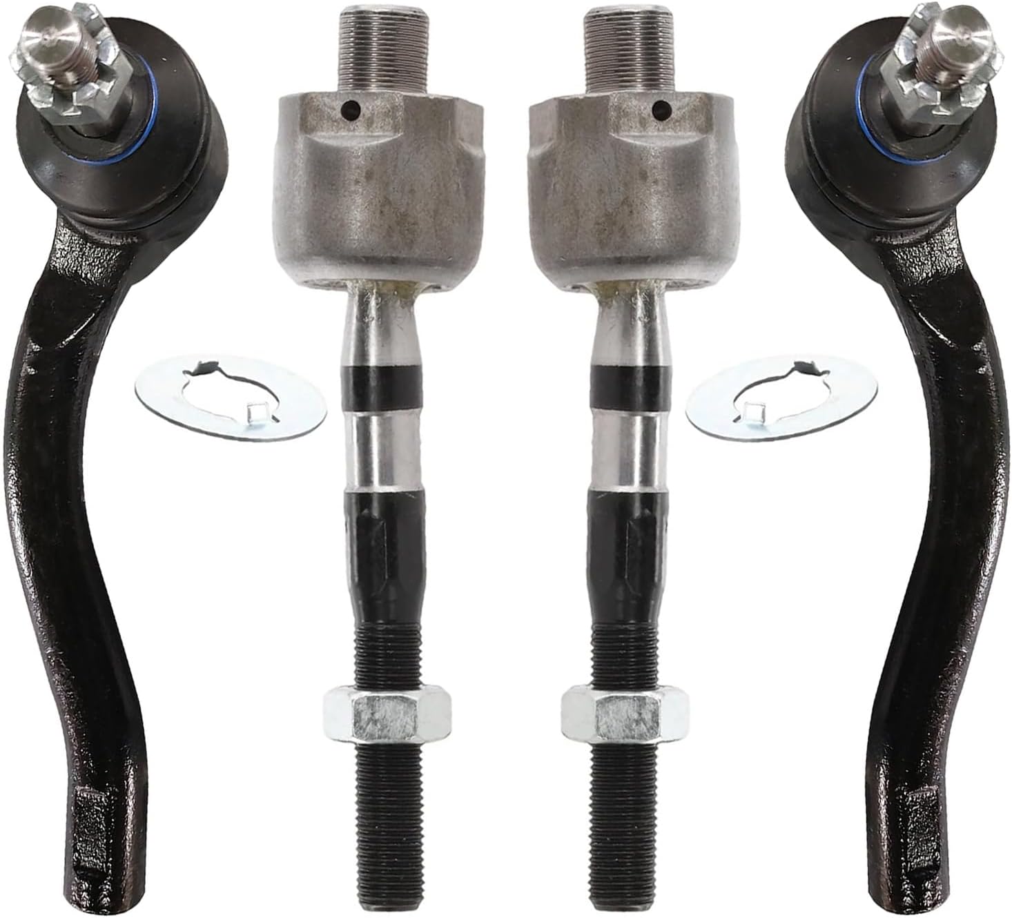 4pc Front Inner Outer Tie Rods Suspension Kit