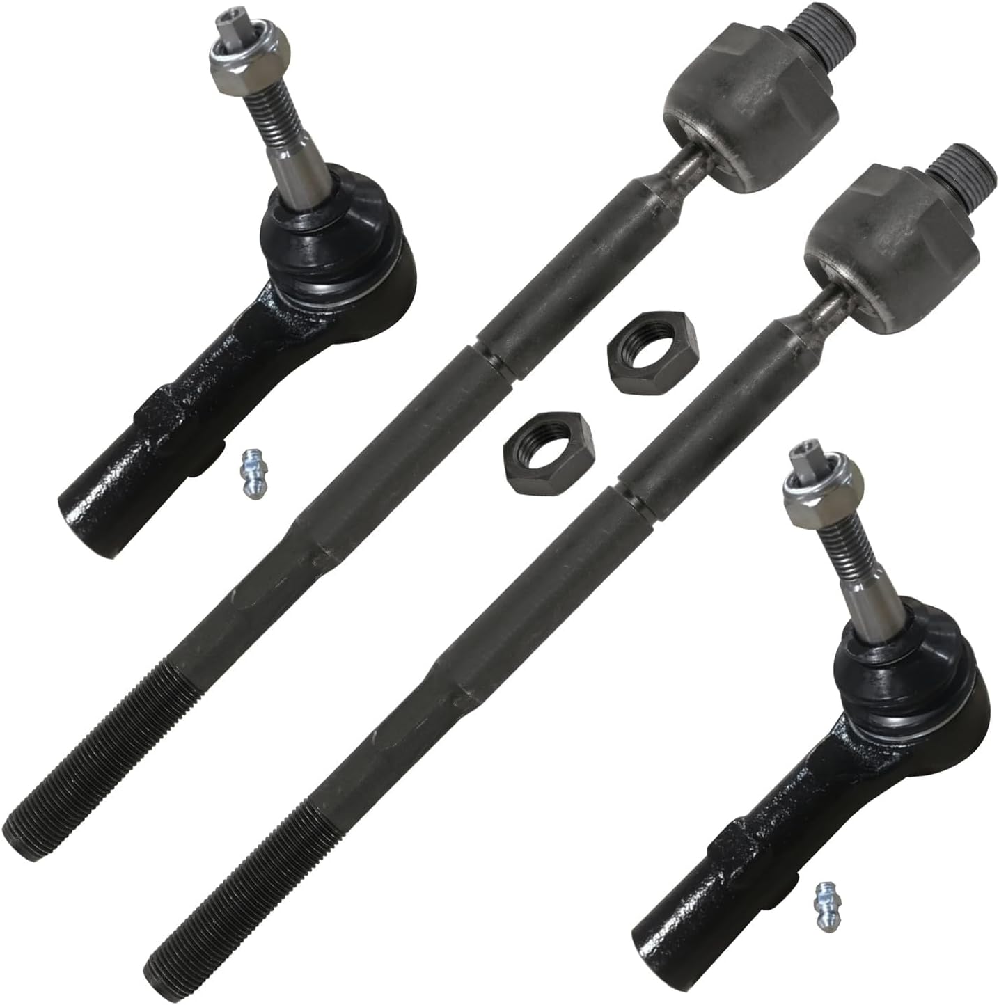 4pc Front Inner Outer Tie Rods Suspension Kit