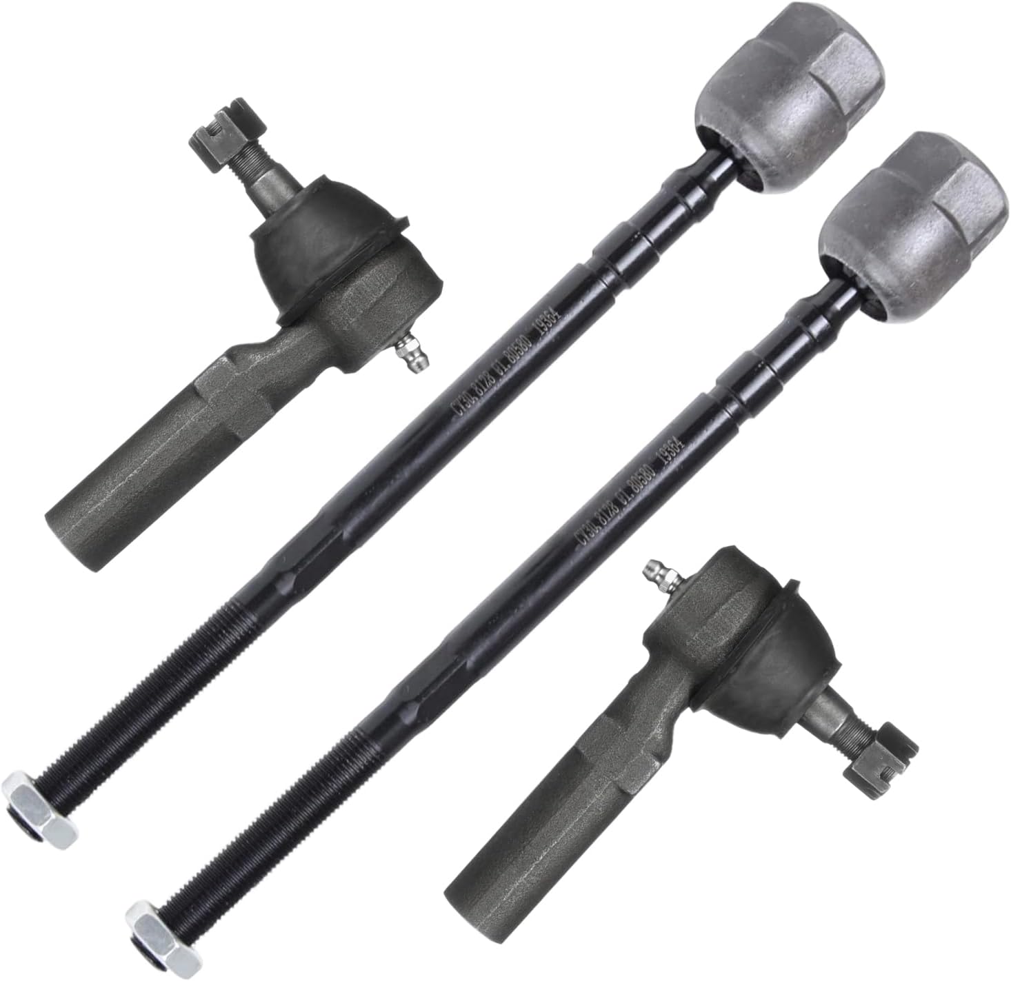 4pc Front Inner Outer Tie Rods Suspension Kit