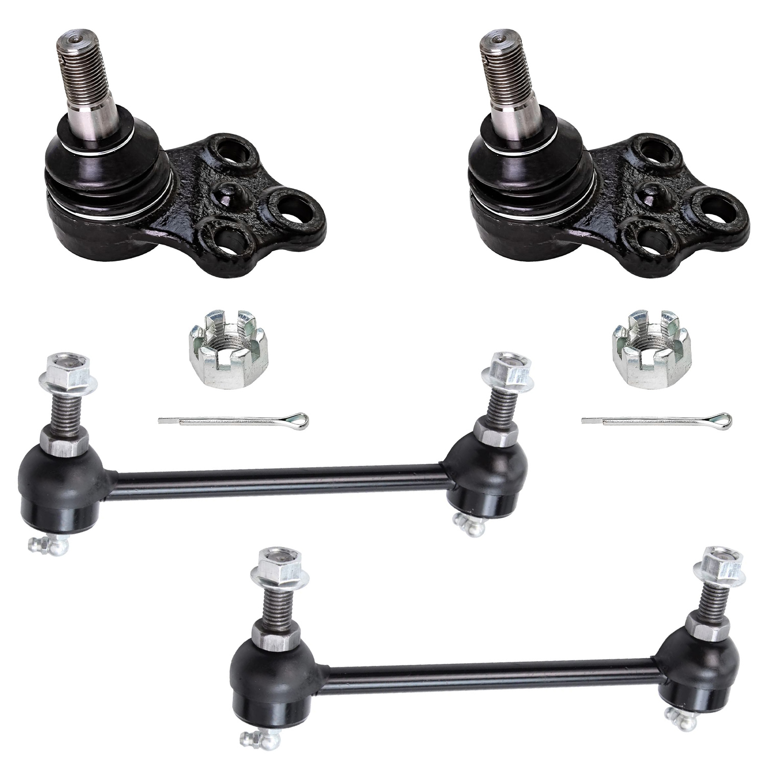 4pc Front Lower Ball Joints Sway Bar Links Suspension Kit