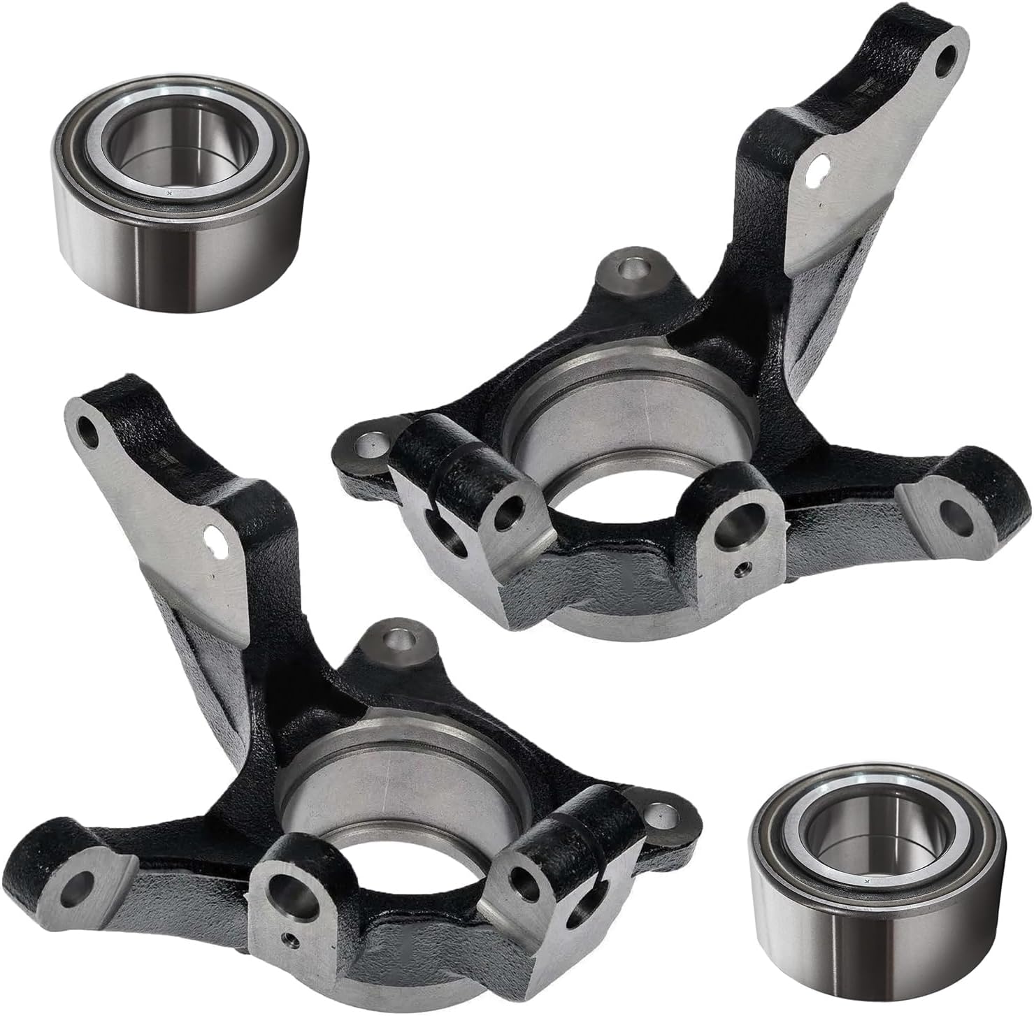 4pc Front Steering Knuckles Wheel Bearings Suspension Kit