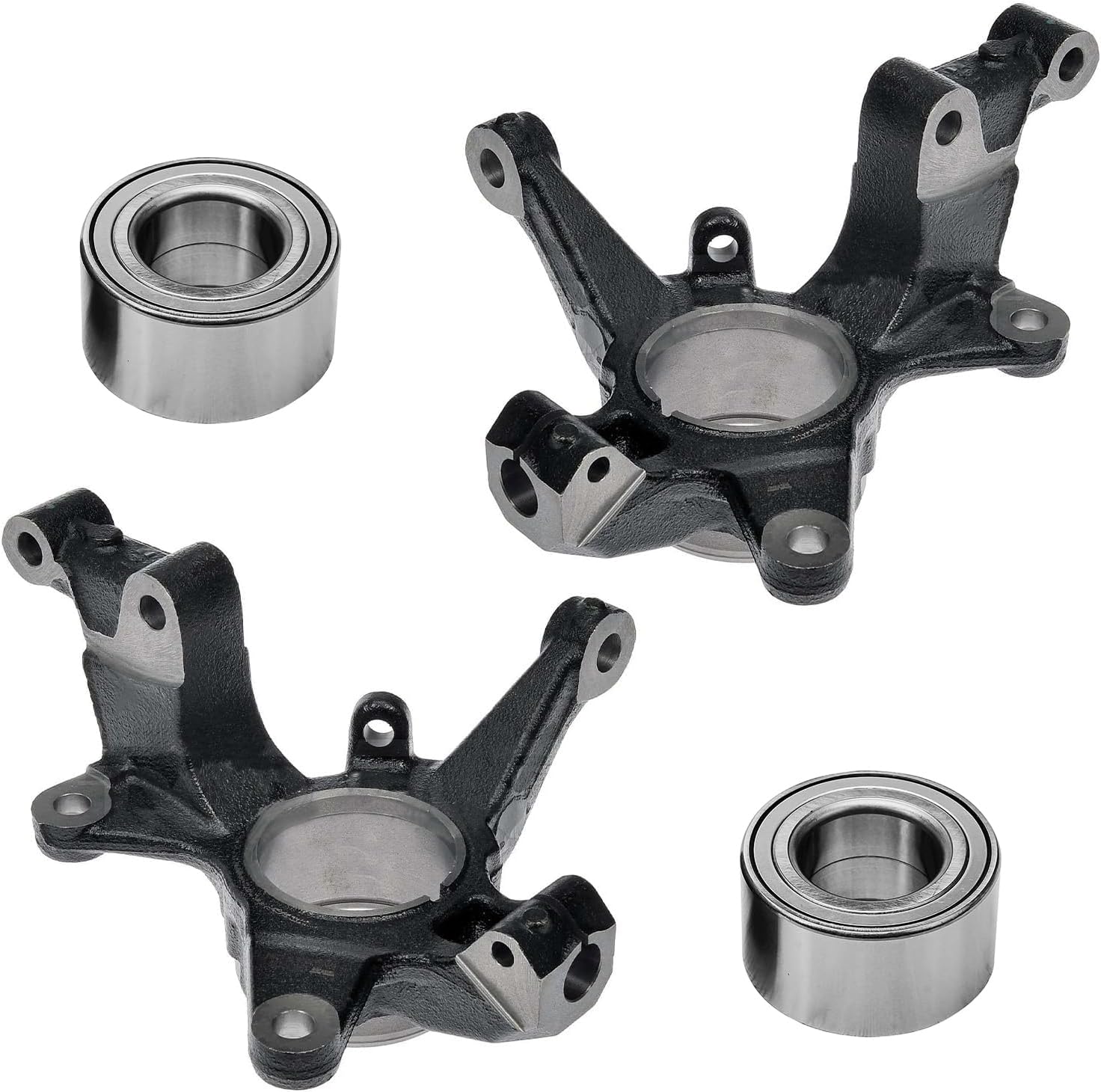 4pc Front Steering Knuckles Wheel Bearings Suspension Kit