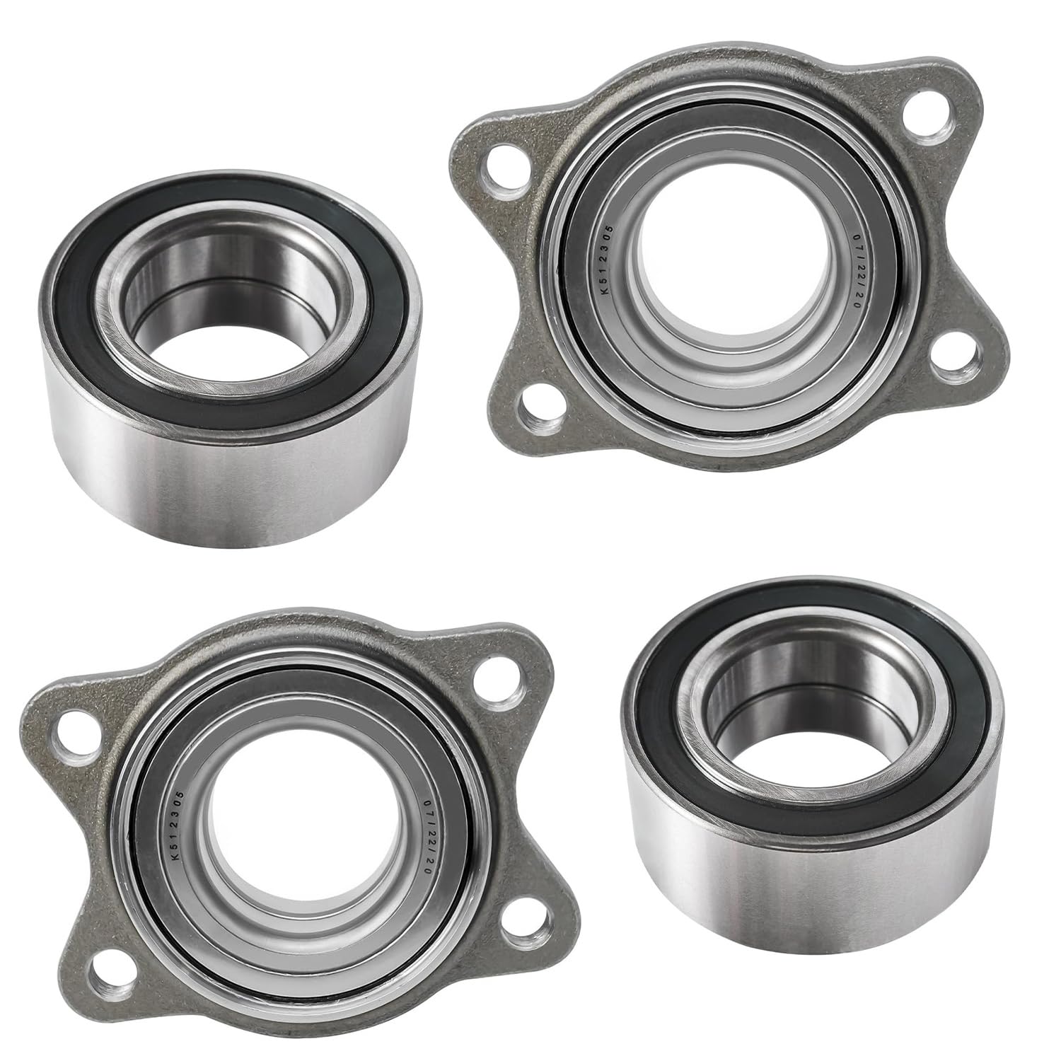 4pc Front Wheel Bearing Modules Rear Wheel Bearings Kit