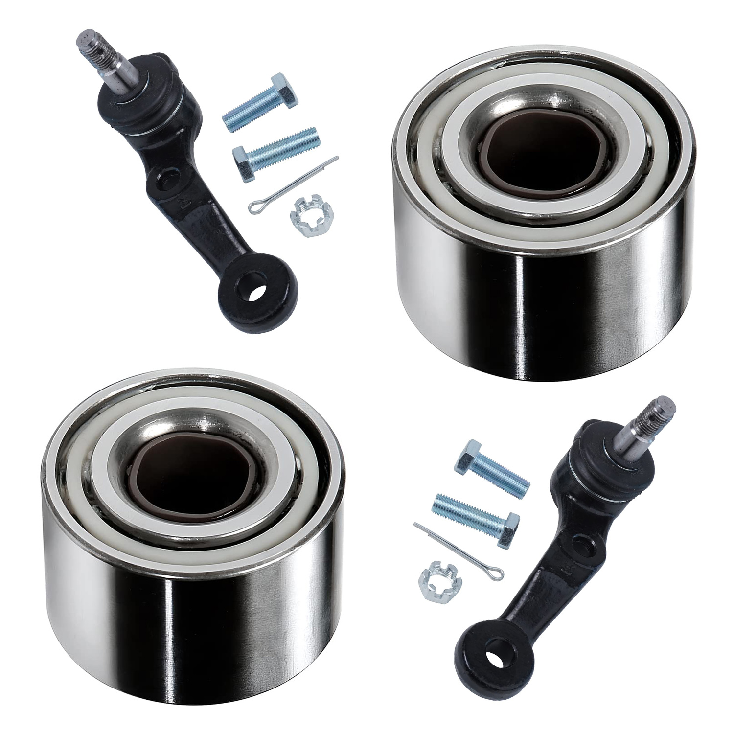 4pc Front Wheel Bearings Lower Ball Joints Suspension Kit
