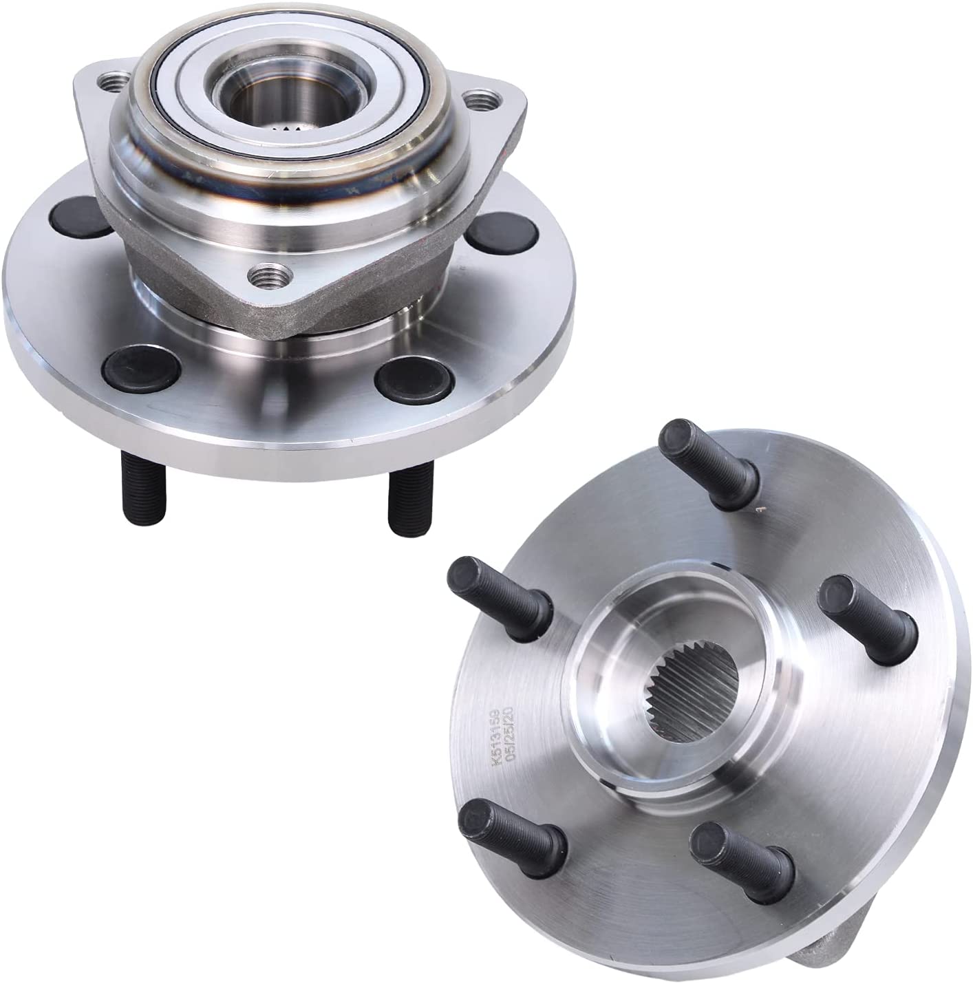 2004 Jeep Grand Cherokee - Detroit Axle 4pc Front CV Axles Wheel Hub and Bearings Kit | Detroit Axle 4WX2500320 - 4