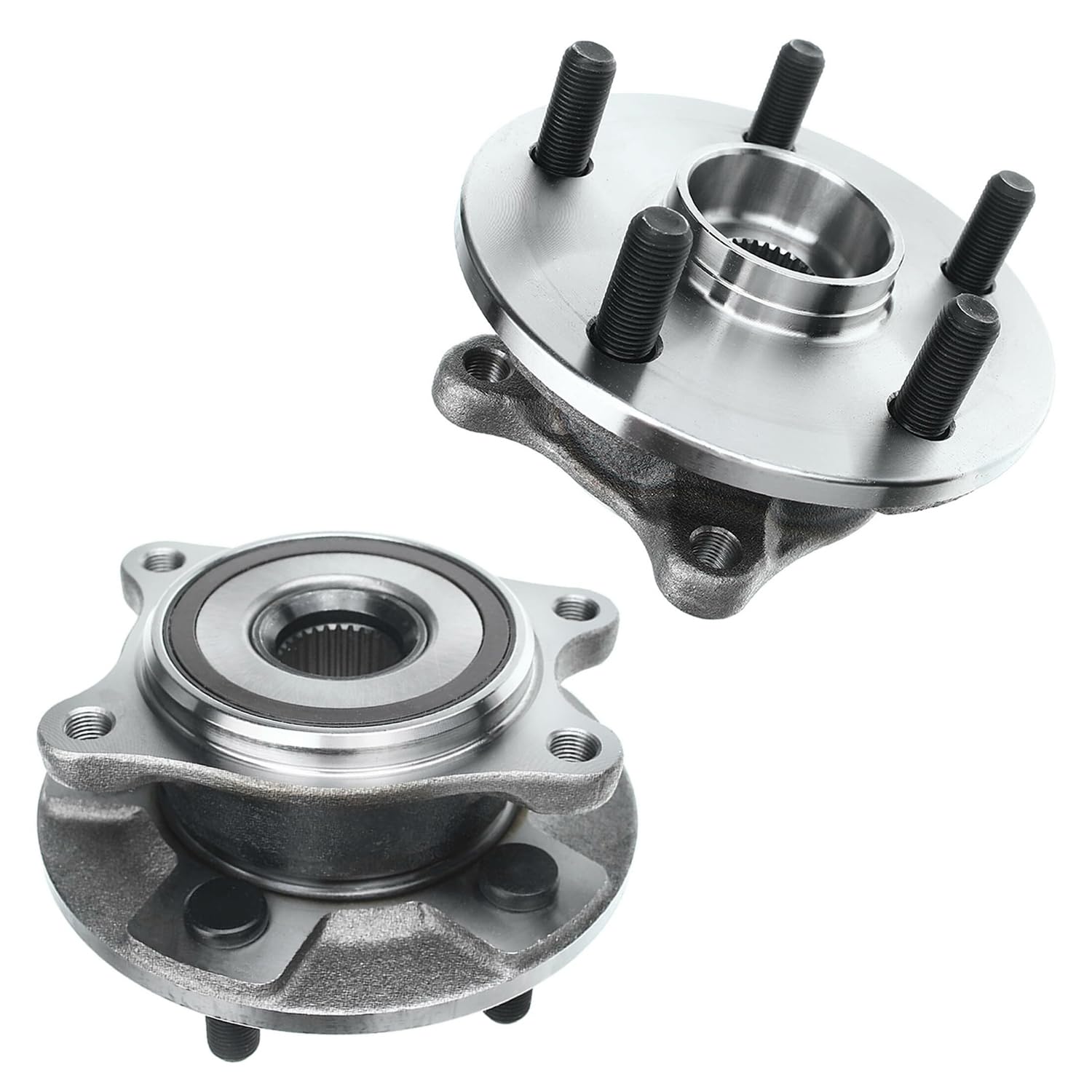 Front Wheel Hub and Bearings (Pair)