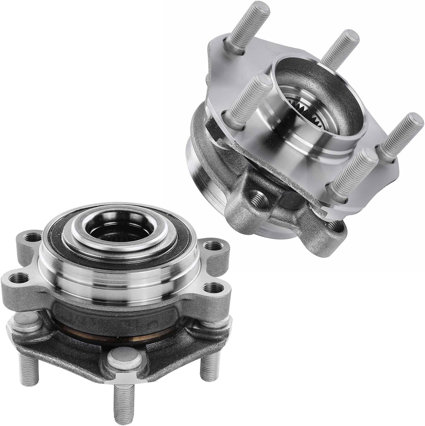 Front Wheel Hub and Bearings (Pair)