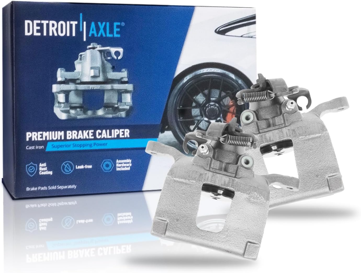 Pair Rear Brake Calipers (Remanufactured)