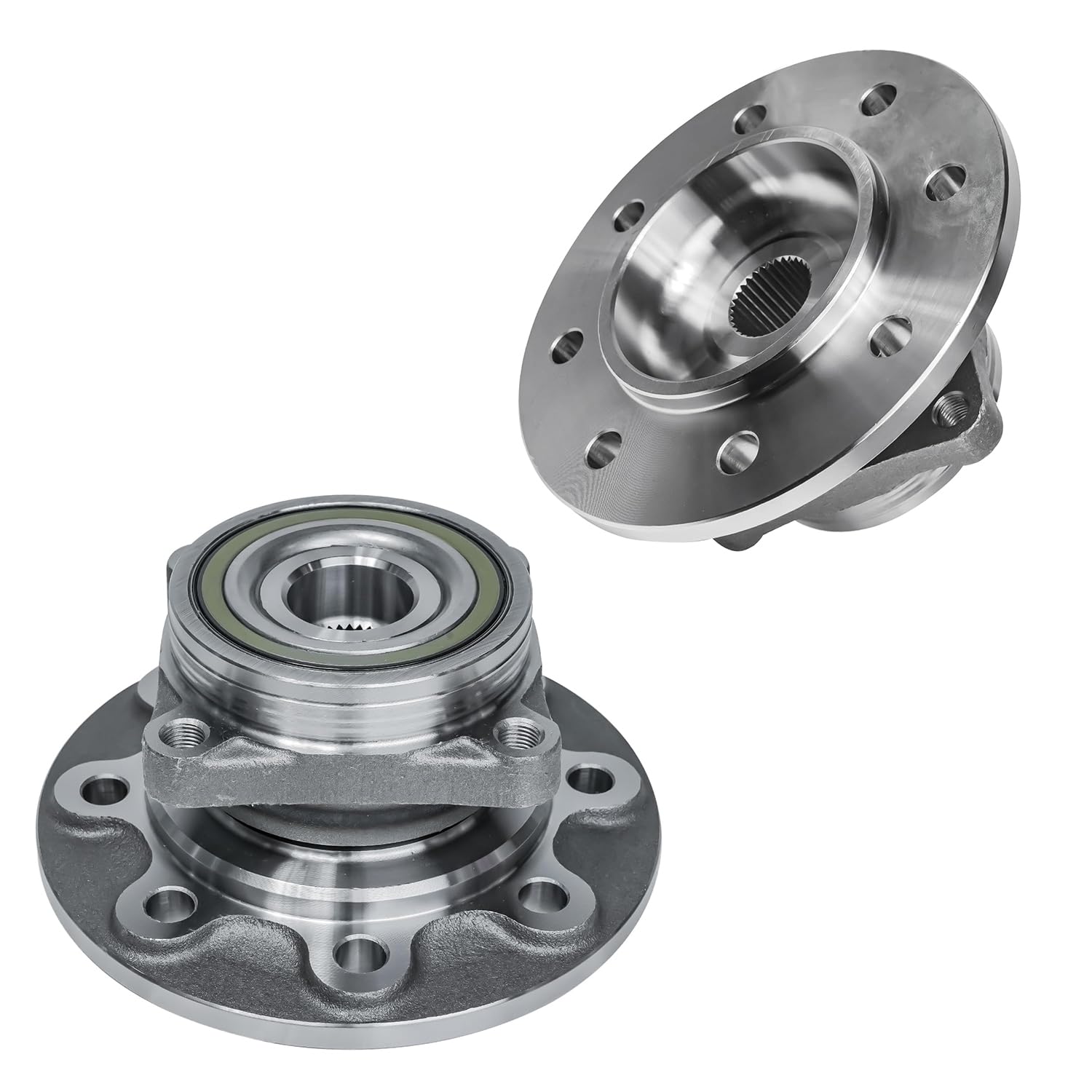 Front Wheel Hub and Bearings (Pair)