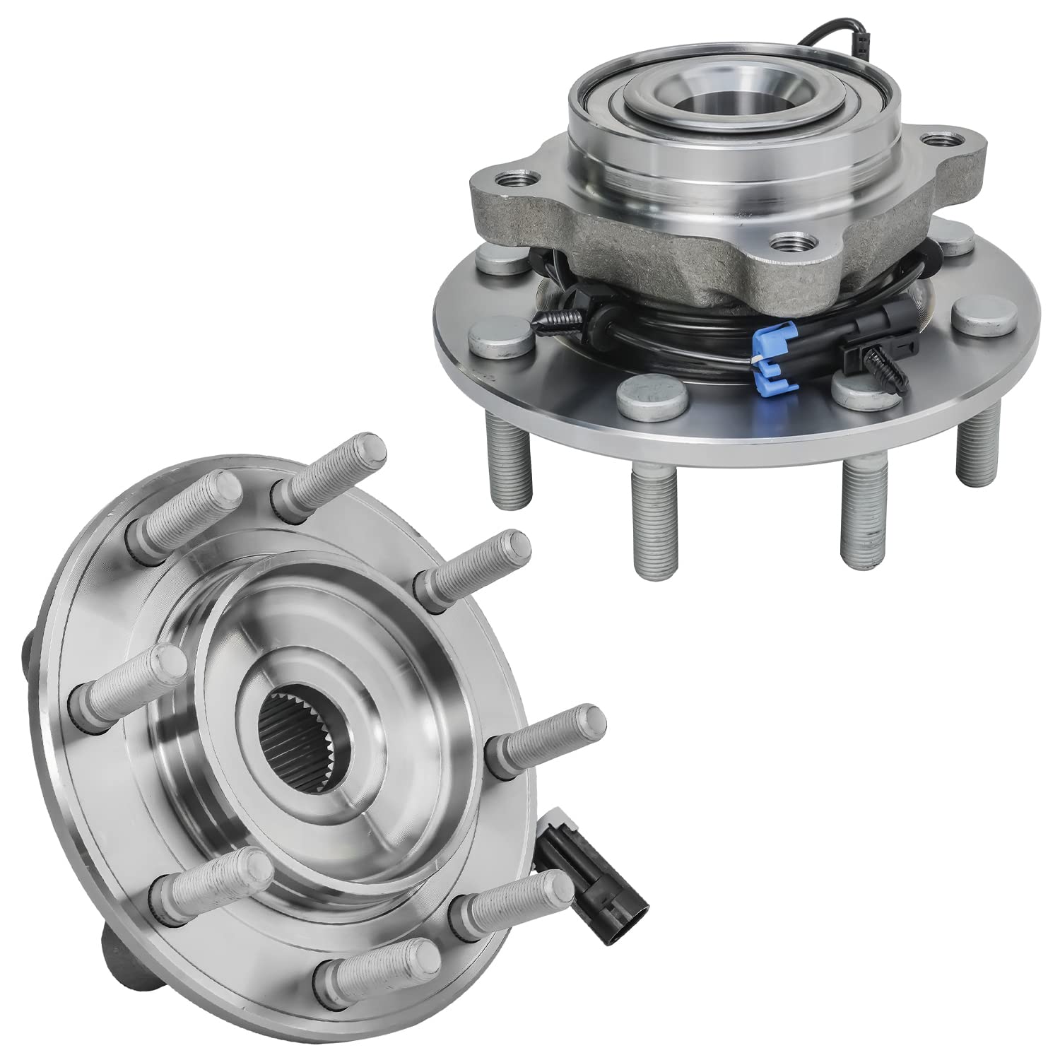 Front Wheel Hub and Bearings (Pair)