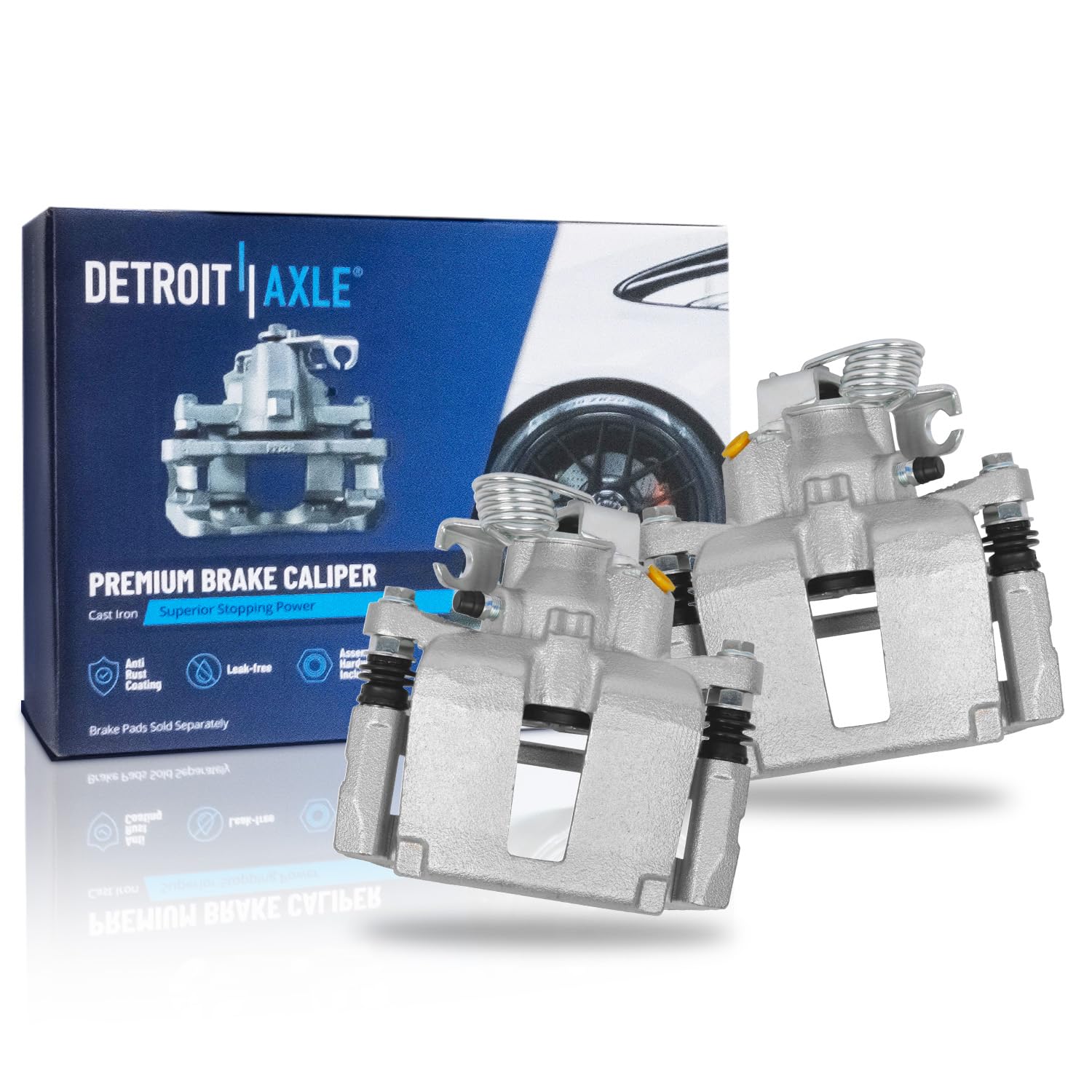 Pair Rear Brake Calipers (Remanufactured)