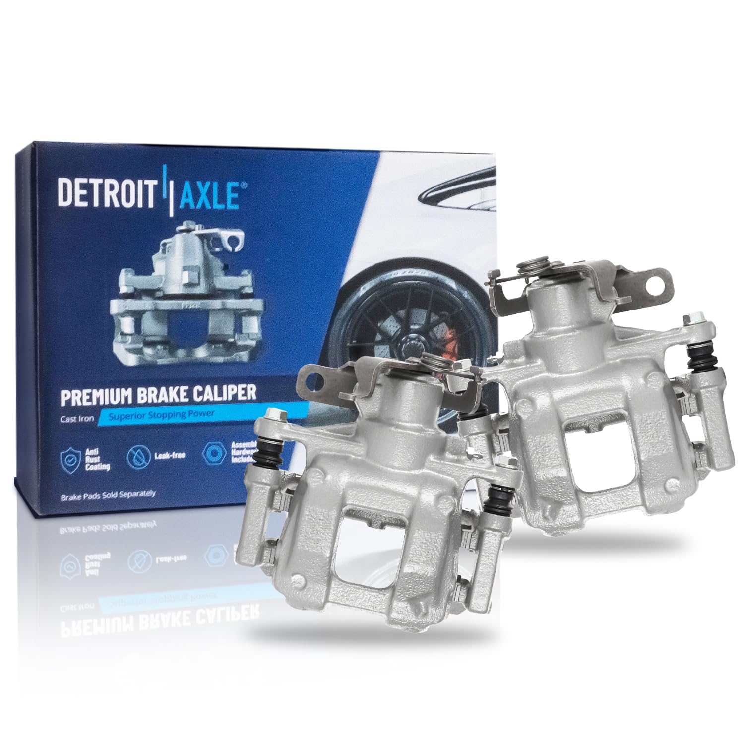 Pair Rear Brake Calipers (Remanufactured)