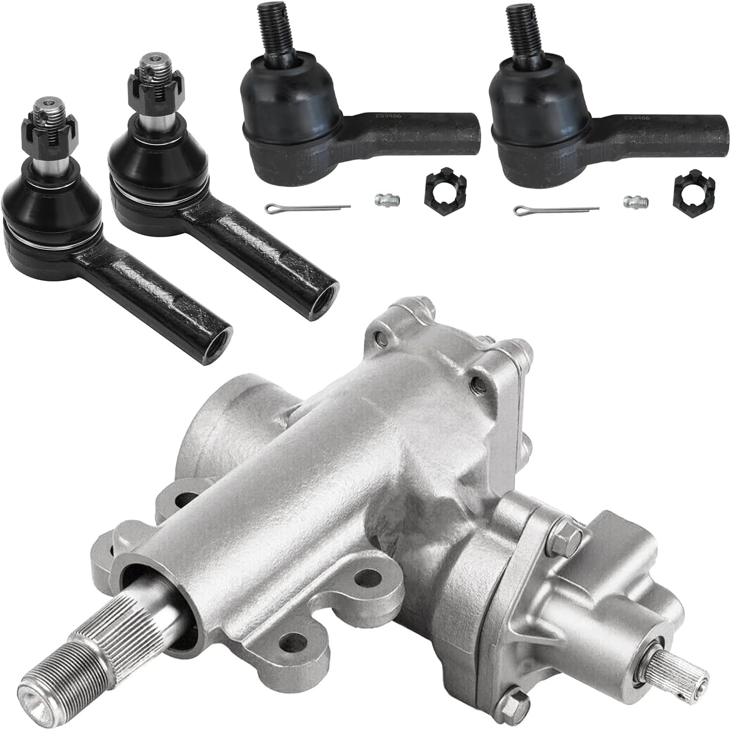 5pc Front Gear Box Inner Outer Tie Rods Suspension Kit