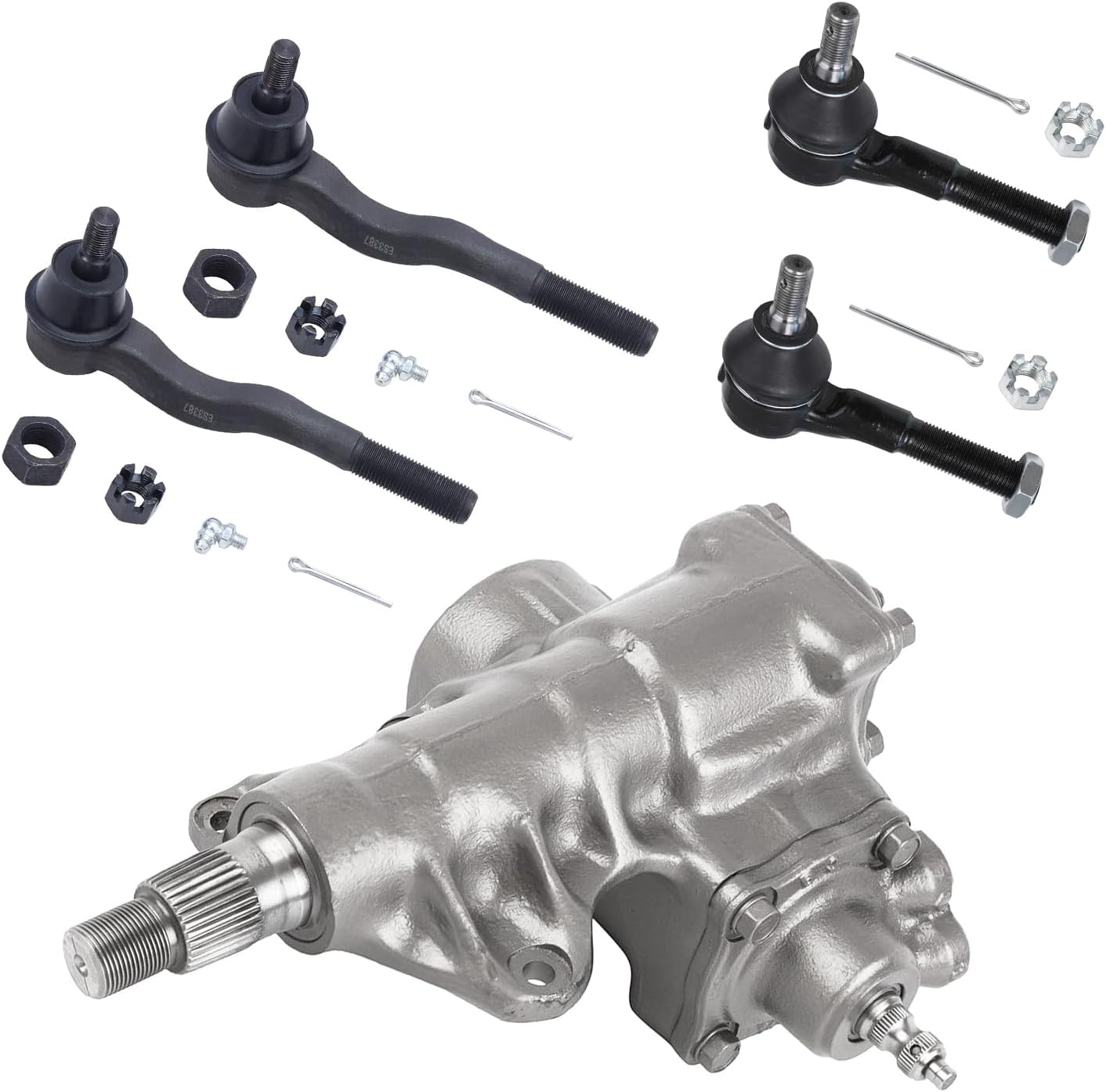 5pc Front Gear Box Inner Outer Tie Rods Suspension Kit