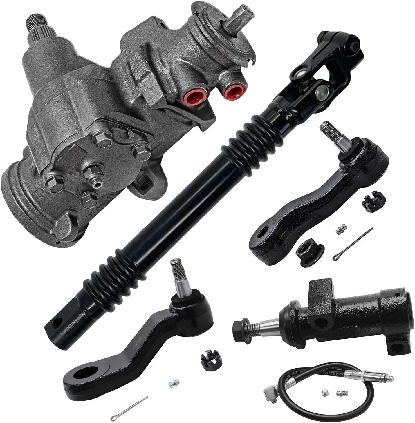 5pc Gear Box Lower Intermediate Steering Shaft Suspension Kit