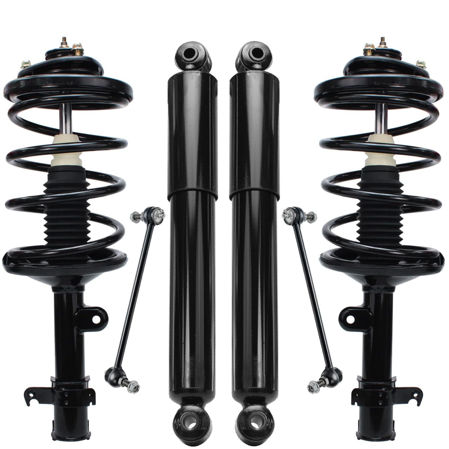 6pc Front Struts Rear Shocks Sway Bar Links Suspension Kit