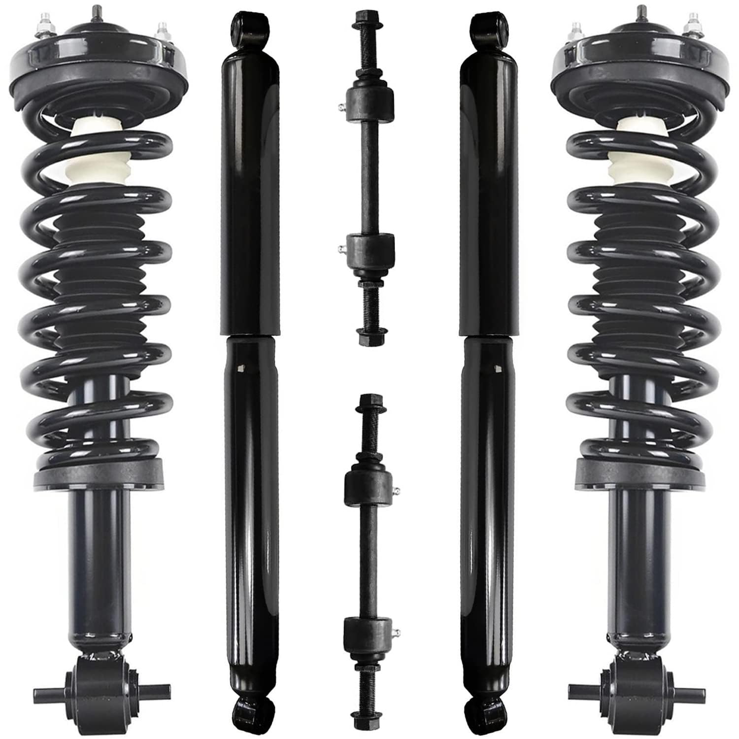 6pc Front Struts Rear Shocks Sway Bar Links Suspension Kit