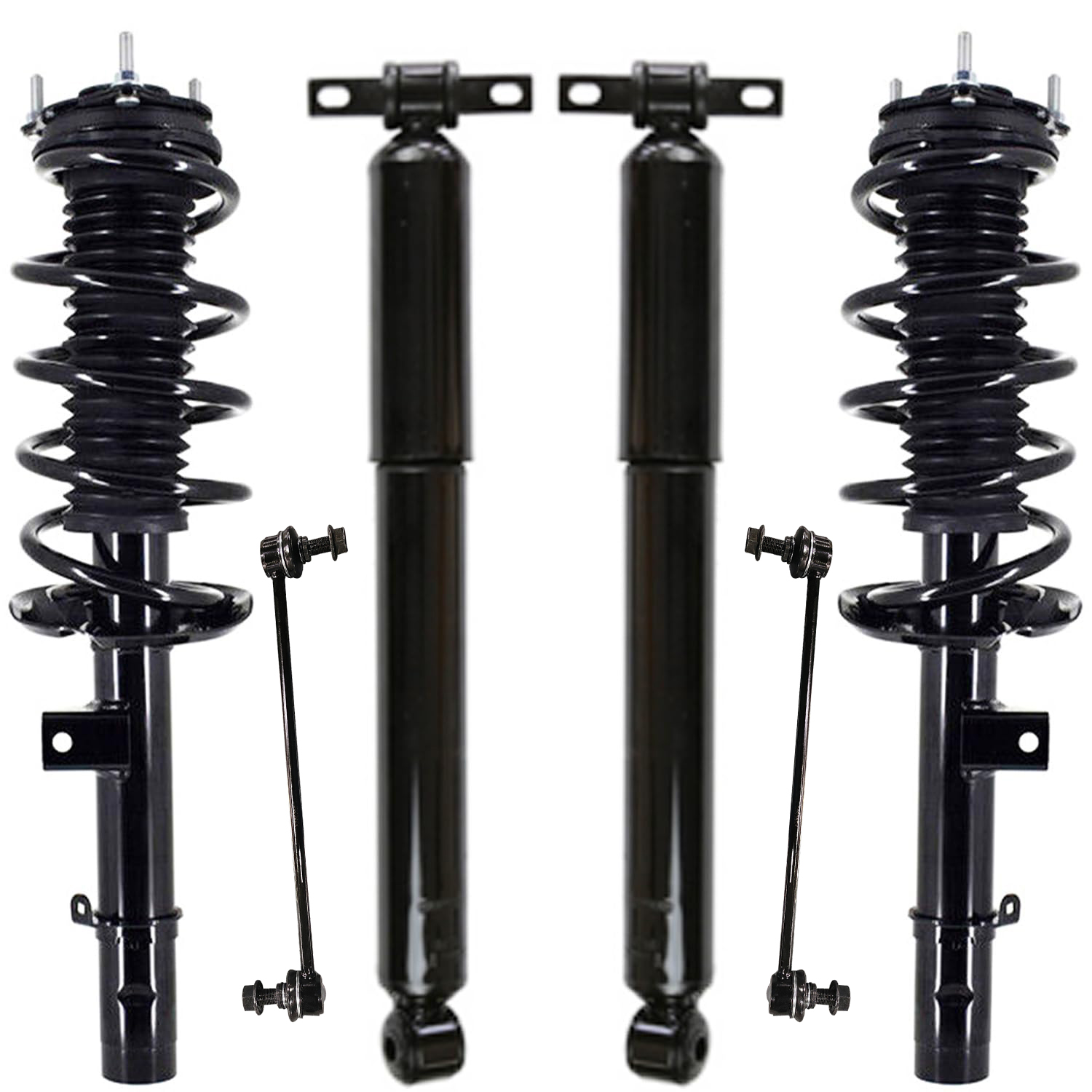 6pc Front Struts Rear Shocks Sway Bar Links Suspension Kit