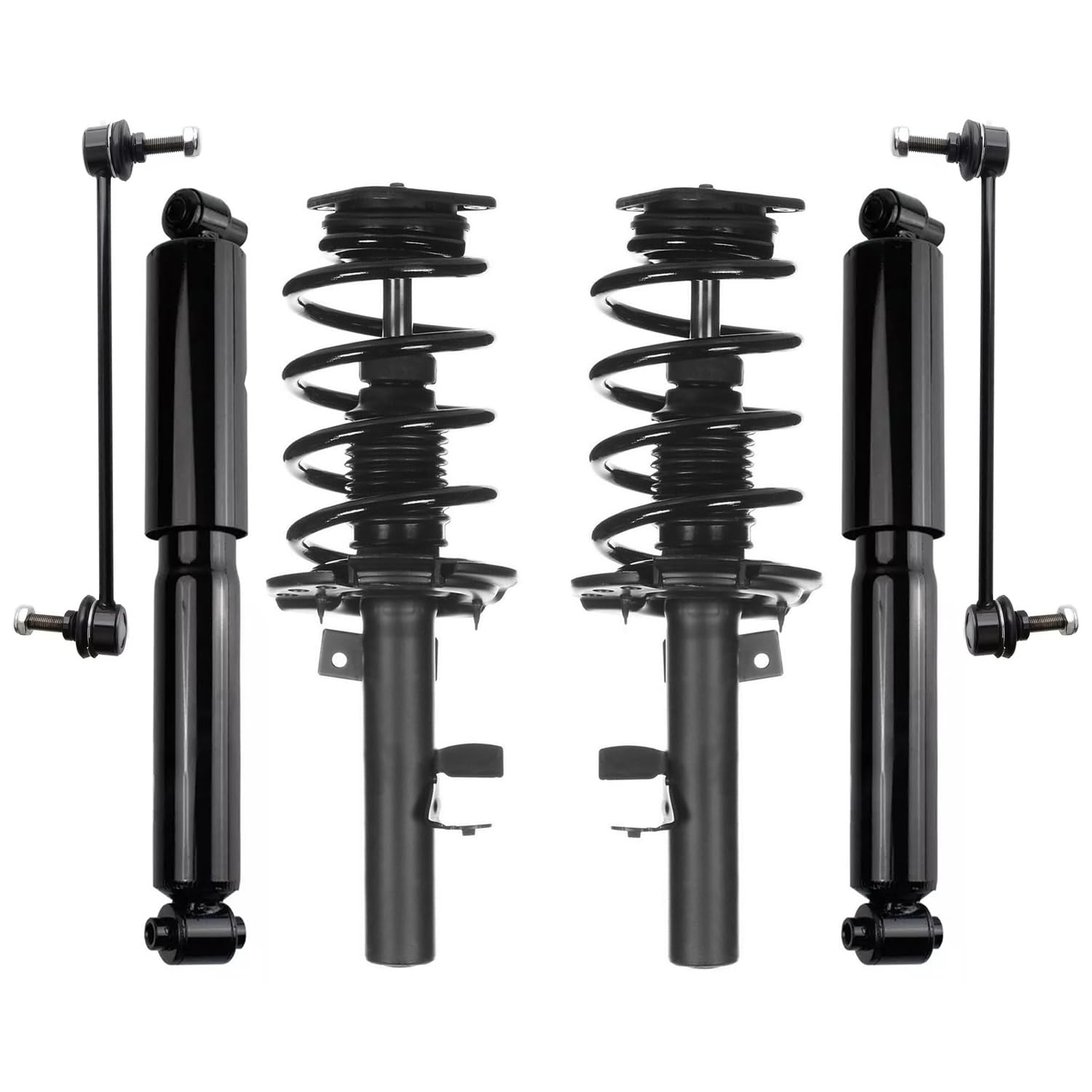 6pc Front Struts Rear Shocks Sway Bar Links Suspension Kit