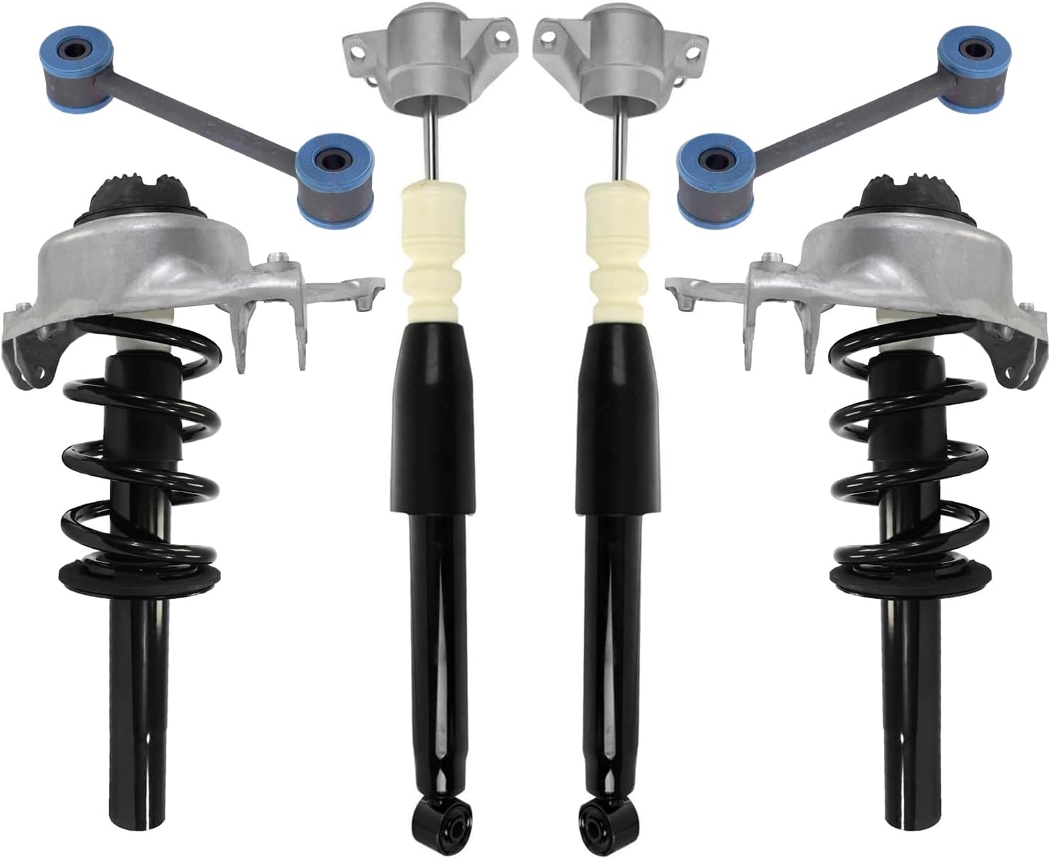 6pc Front Struts Rear Shocks Sway Bar Links Suspension Kit