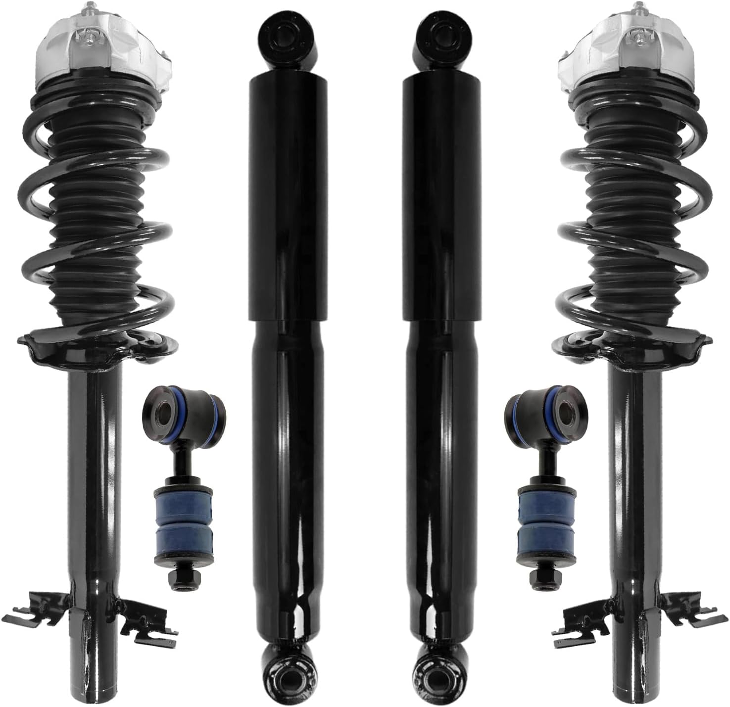 6pc Front Struts Rear Shocks Sway Bar Links Suspension Kit