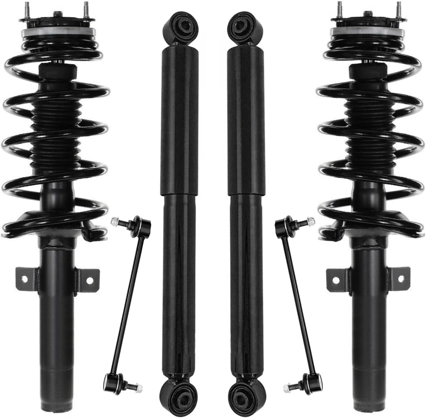 6pc Front Struts Rear Shocks Sway Bar Links Suspension Kit