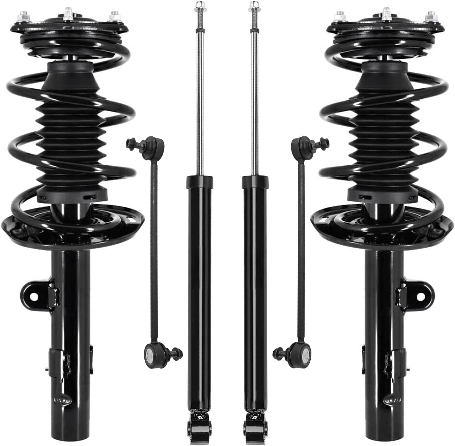 6pc Front Struts Rear Shocks Sway Bar Links Suspension Kit