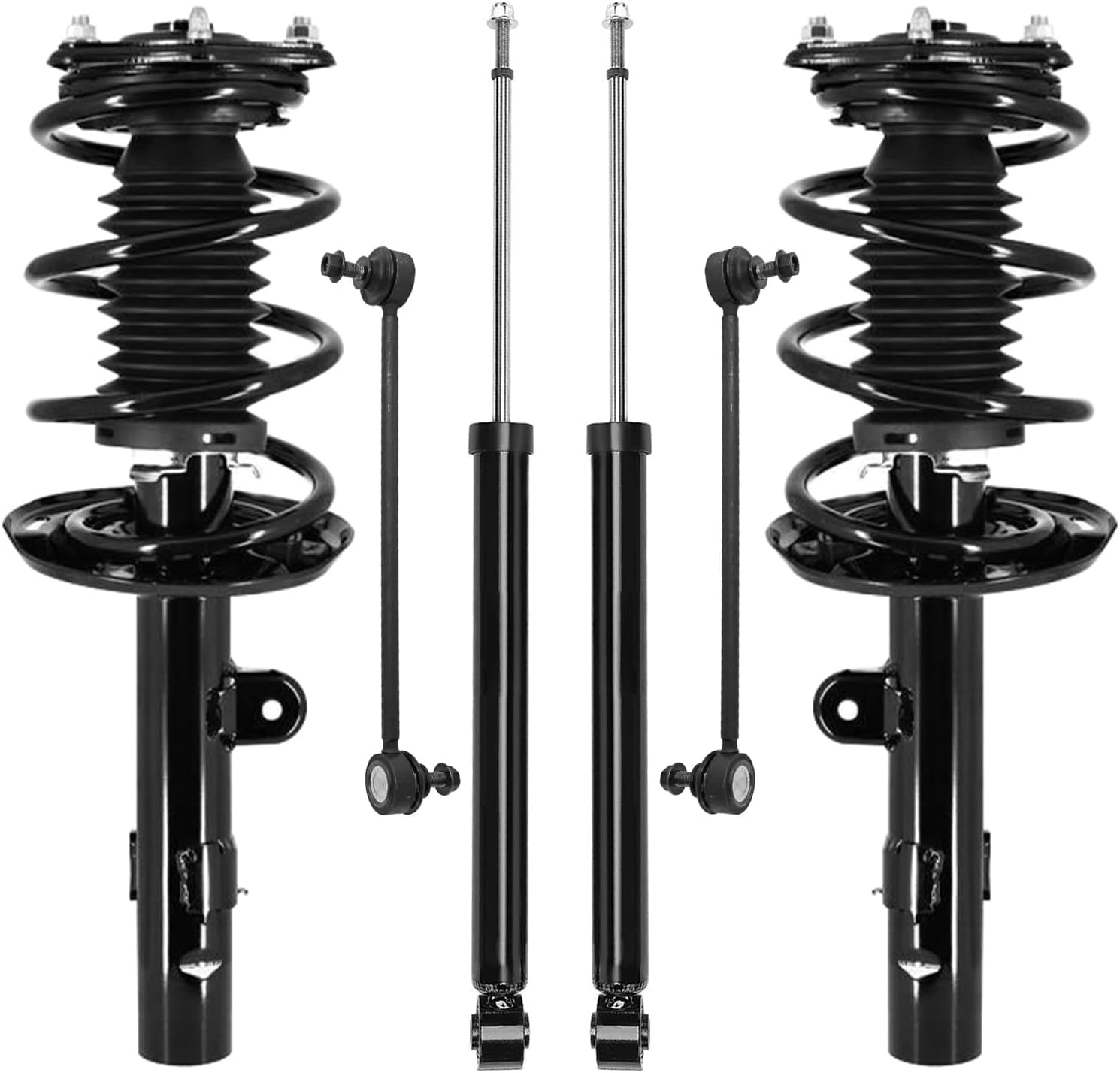 6pc Front Struts Rear Shocks Sway Bar Links Suspension Kit