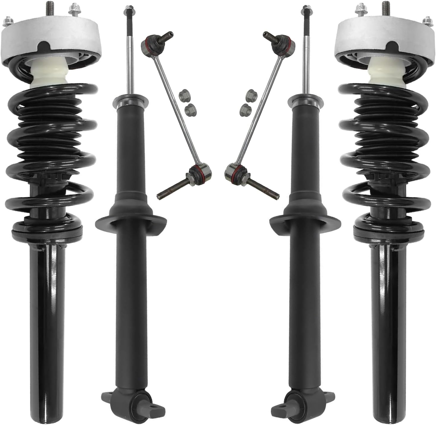 6pc Front Struts Rear Shocks Sway Bar Links Suspension Kit