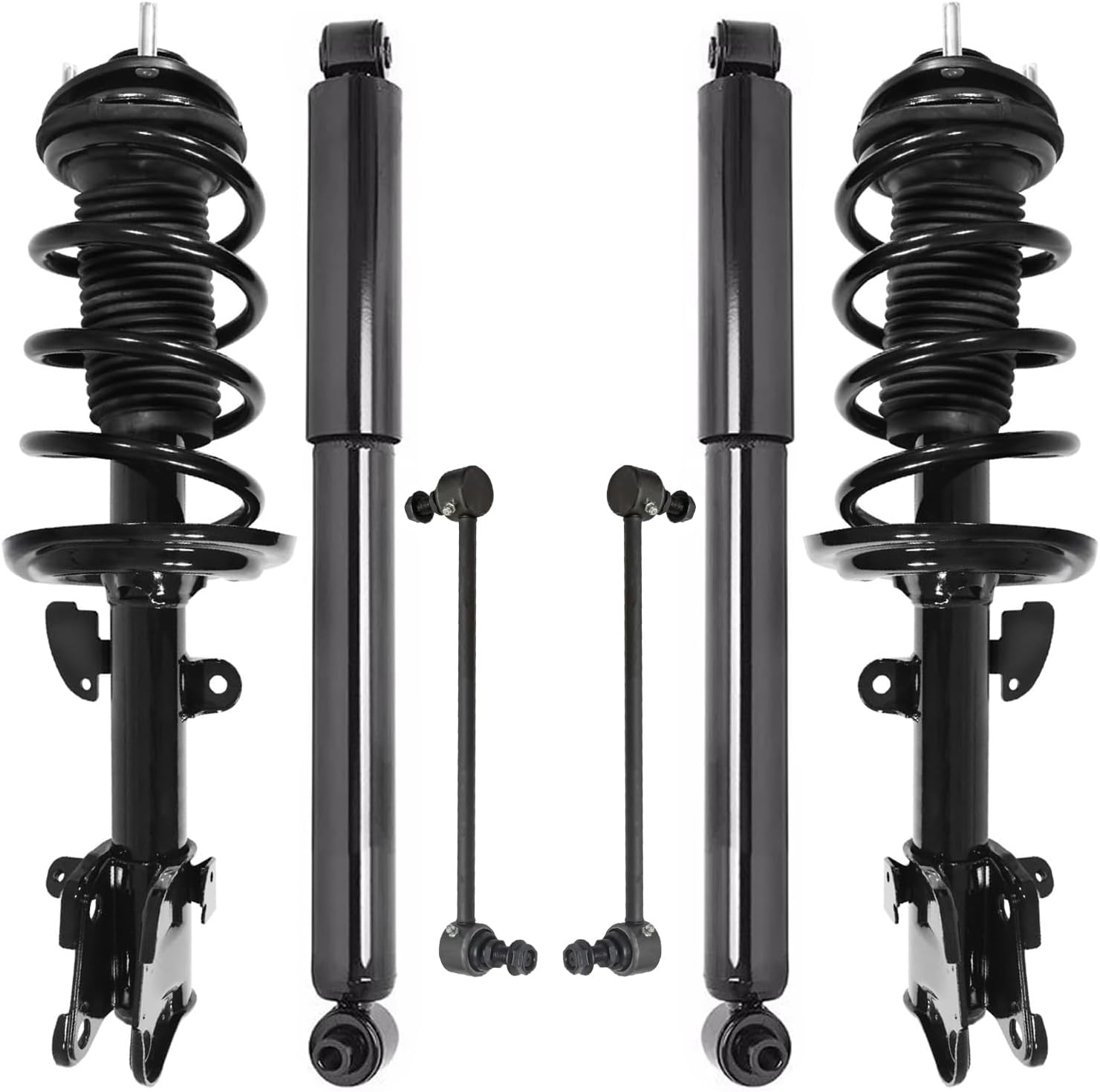 6pc Front Struts Rear Shocks Sway Bar Links Suspension Kit