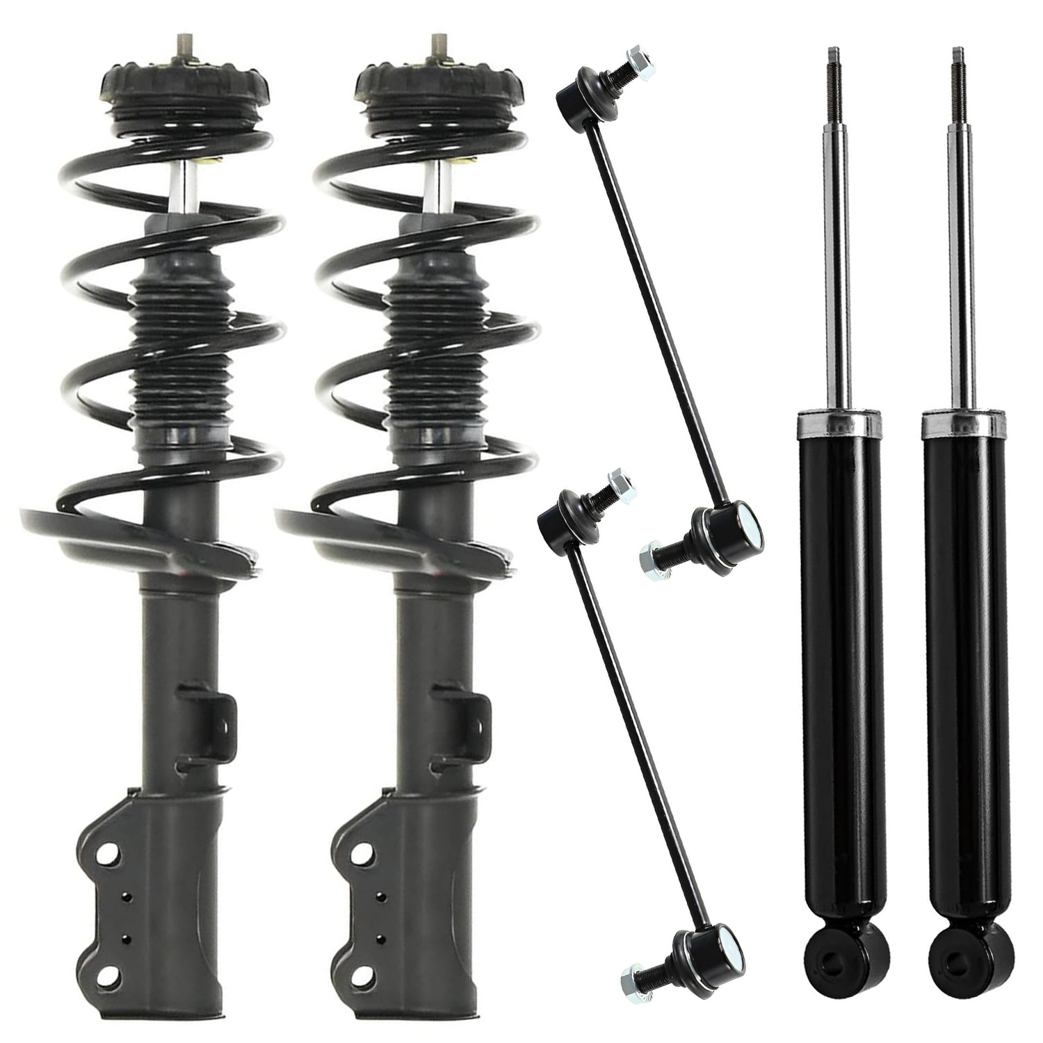 6pc Front Struts Rear Shocks Sway Bar Links Suspension Kit